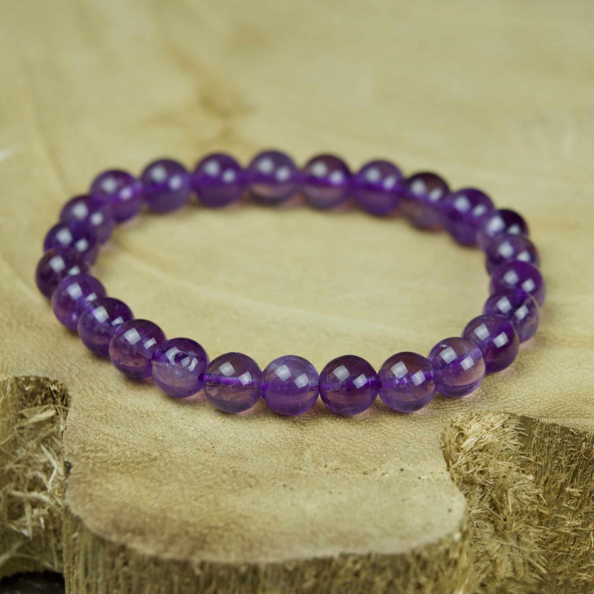 Bracelet boules Améthyste extra