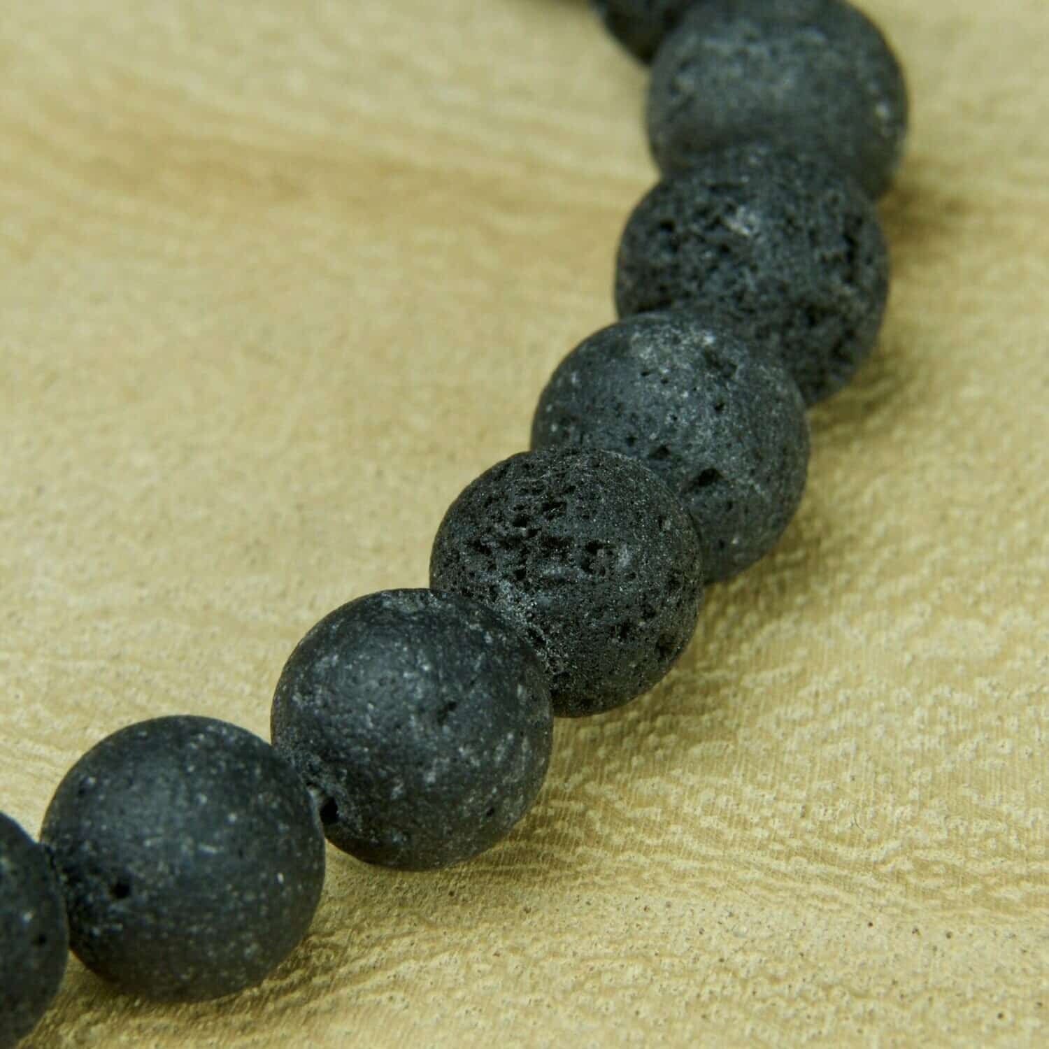 Bracelet Sphères Pierre de Lave