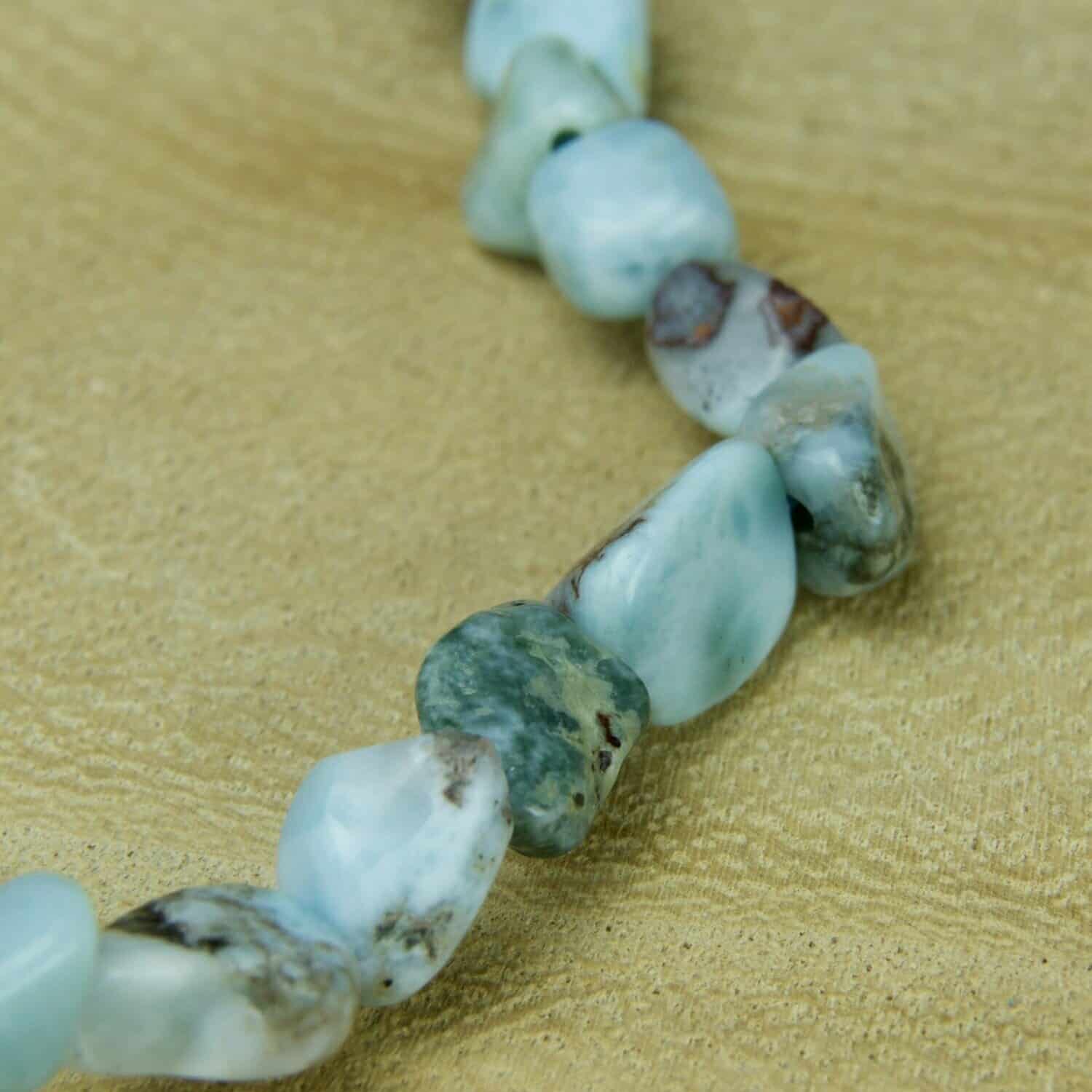 Bracelet nuggets Larimar