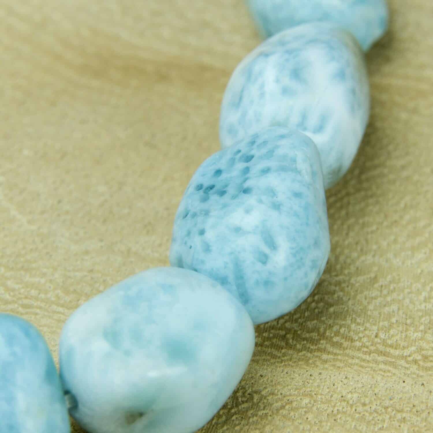Bracelet nuggets maxi Larimar