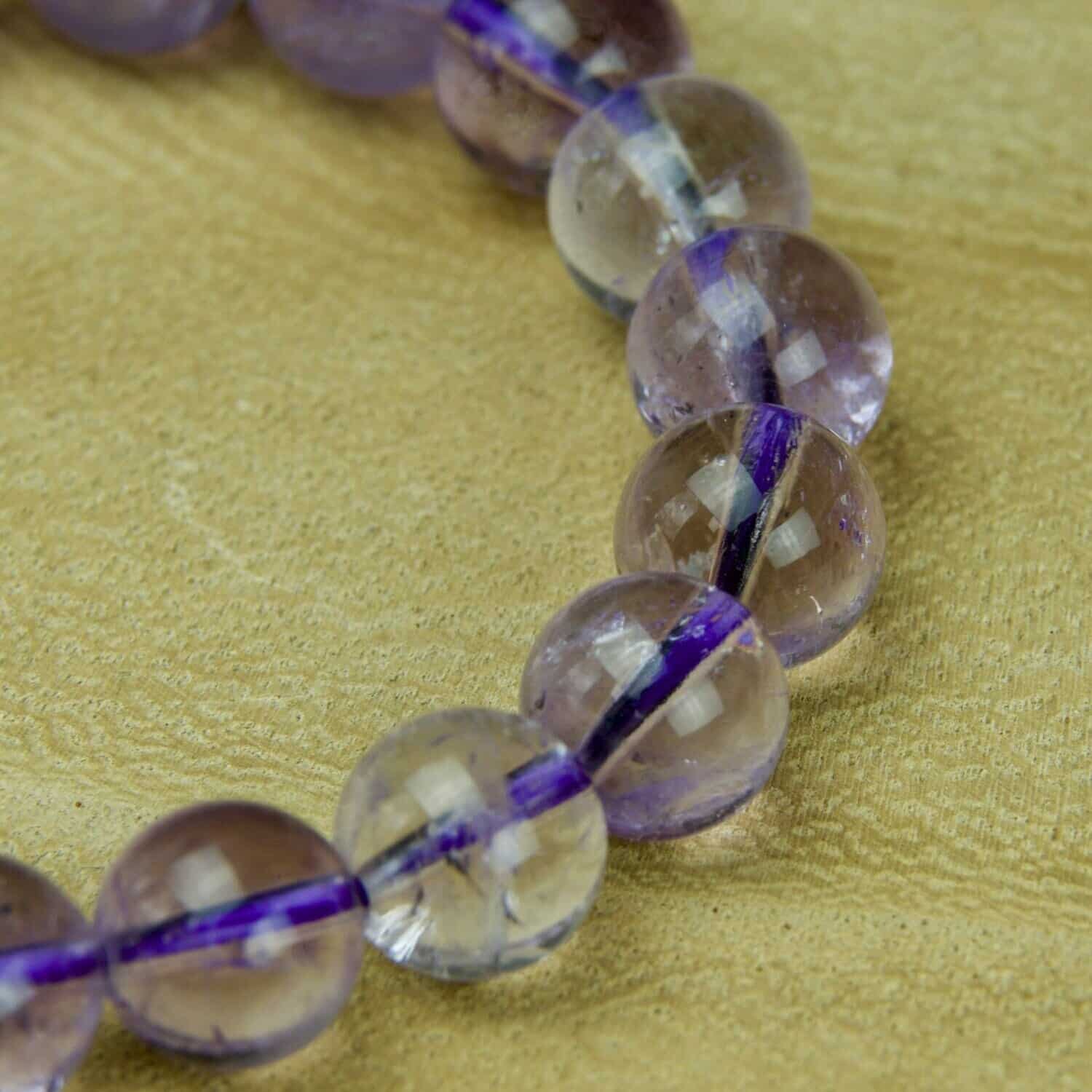 Bracelet boules Amétrine