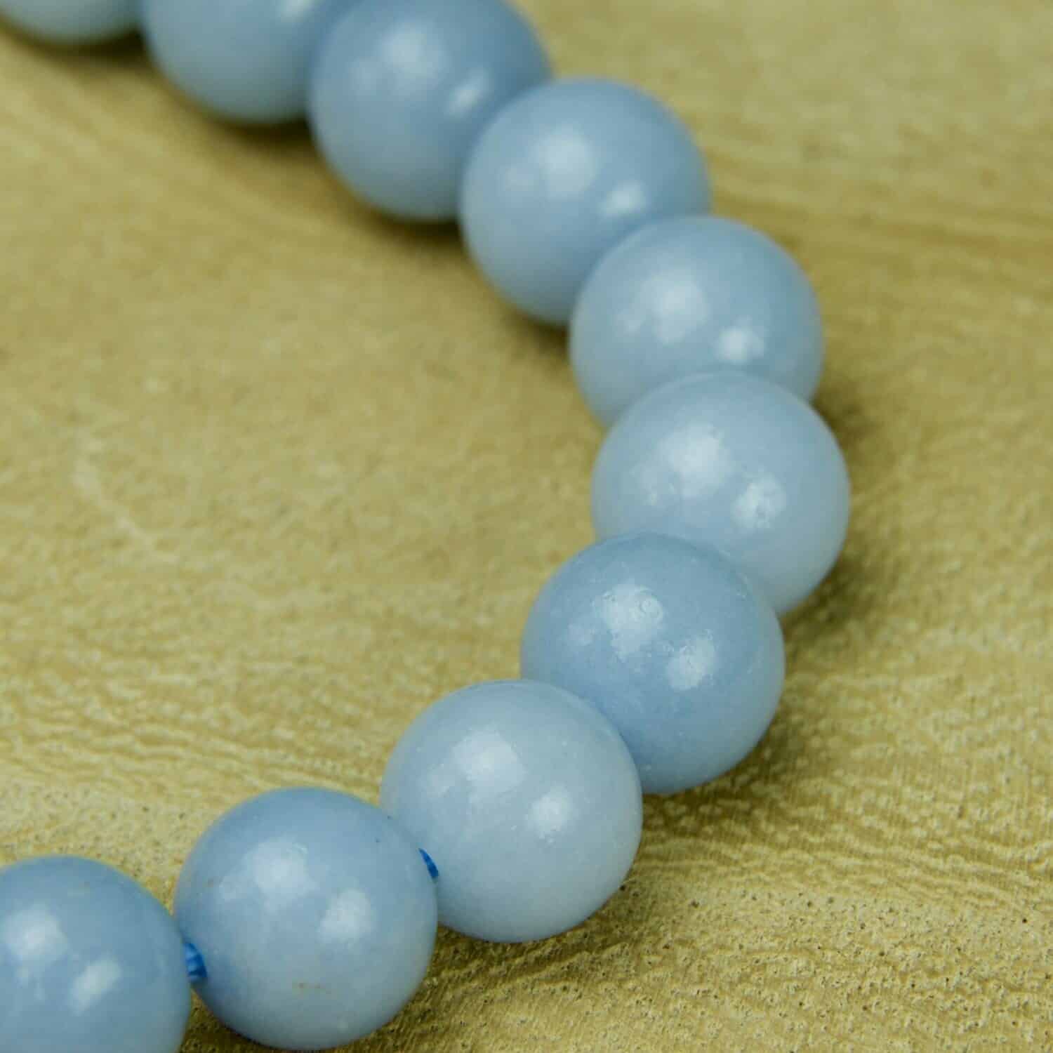 Bracelet boules Angélite