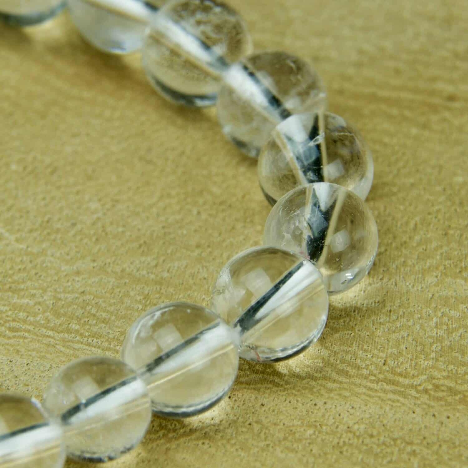 Bracelet Sphères Cristal de roche