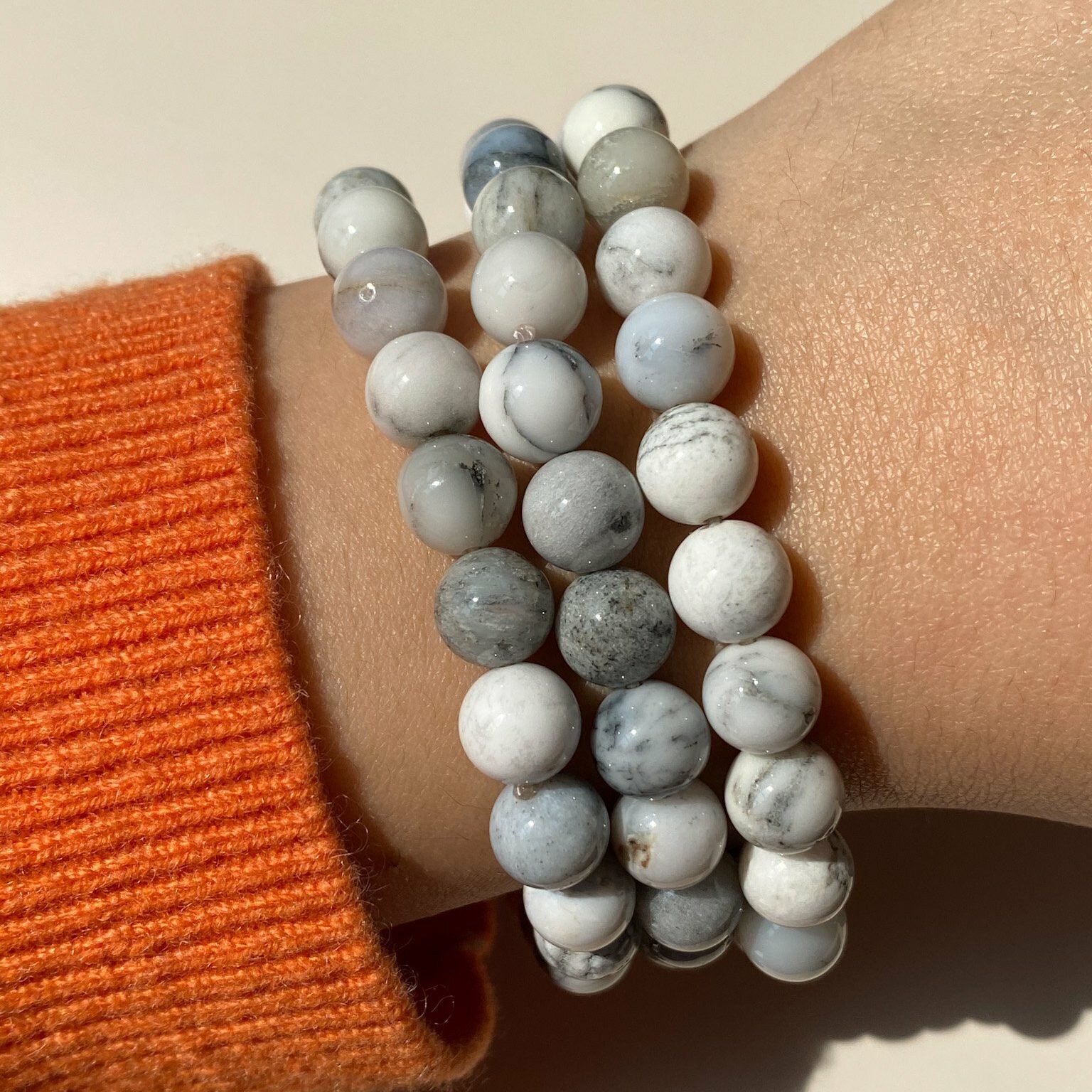 Bracelet Sphères Opale Dendrite – Image 3