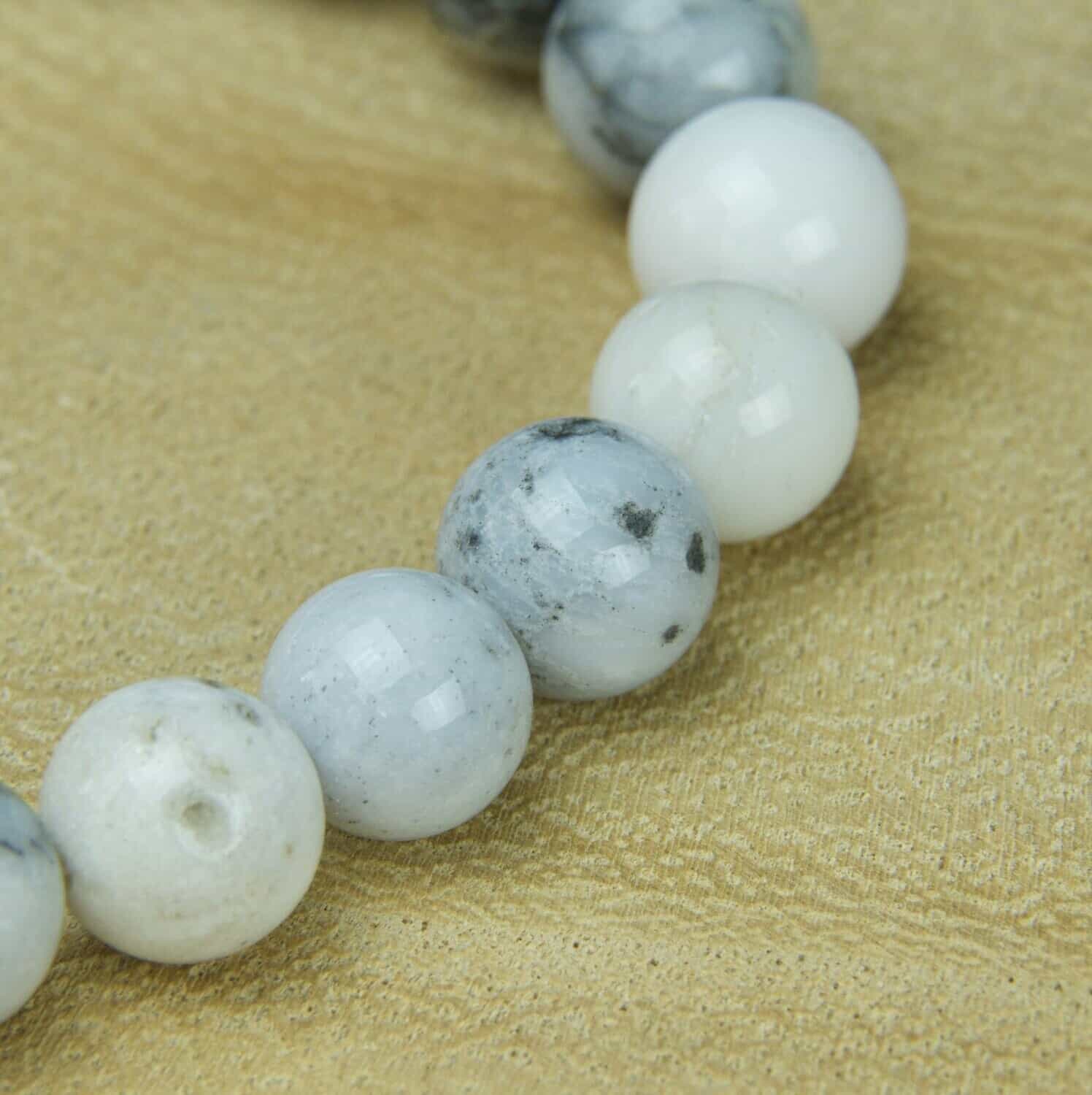 Bracelet Sphères Opale Dendrite