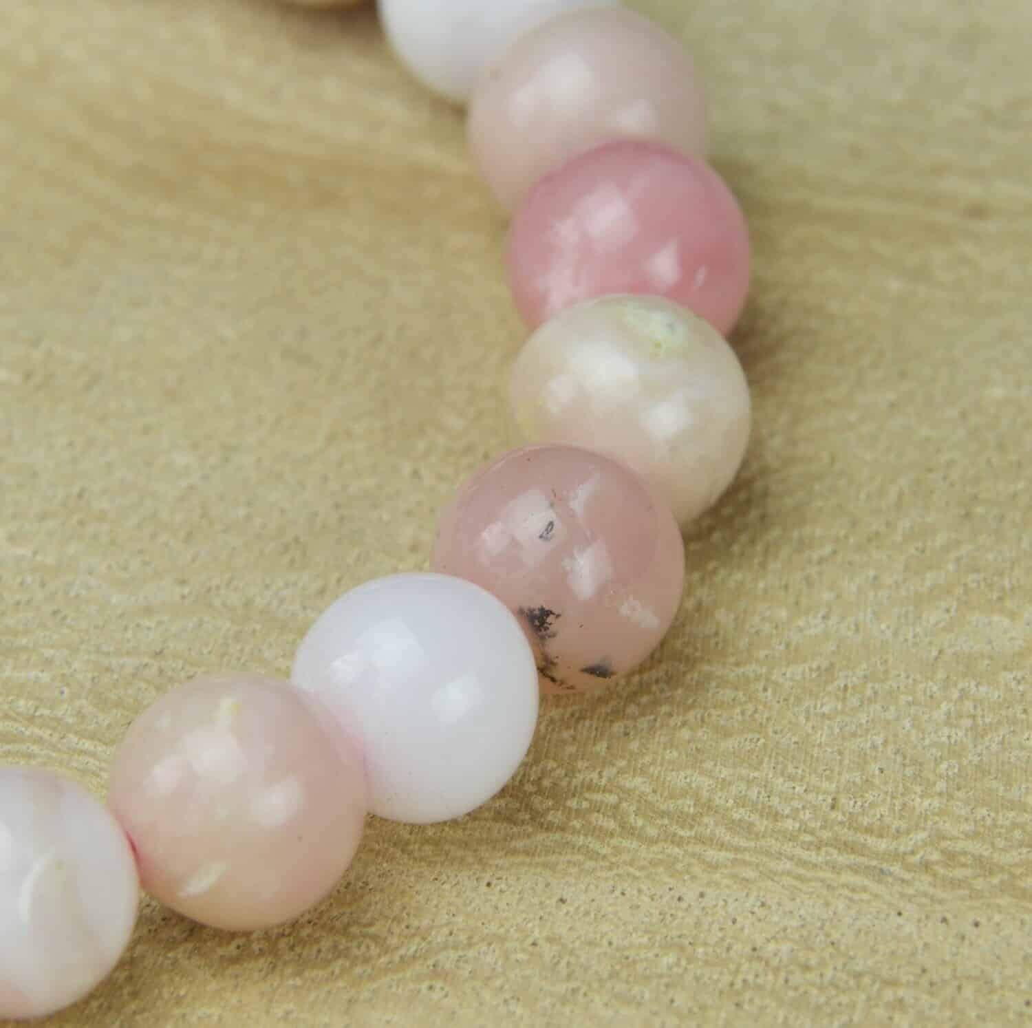 Bracelet Sphères Opale Rose