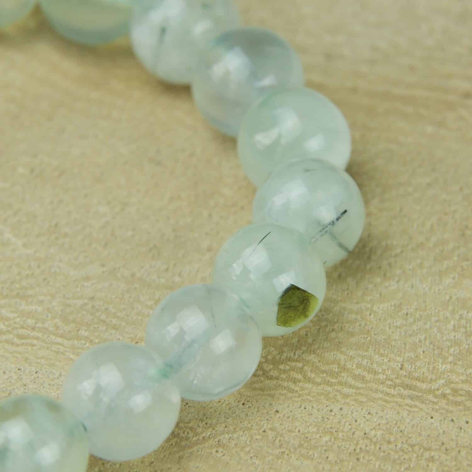 Bracelet Sphères Prehnite A