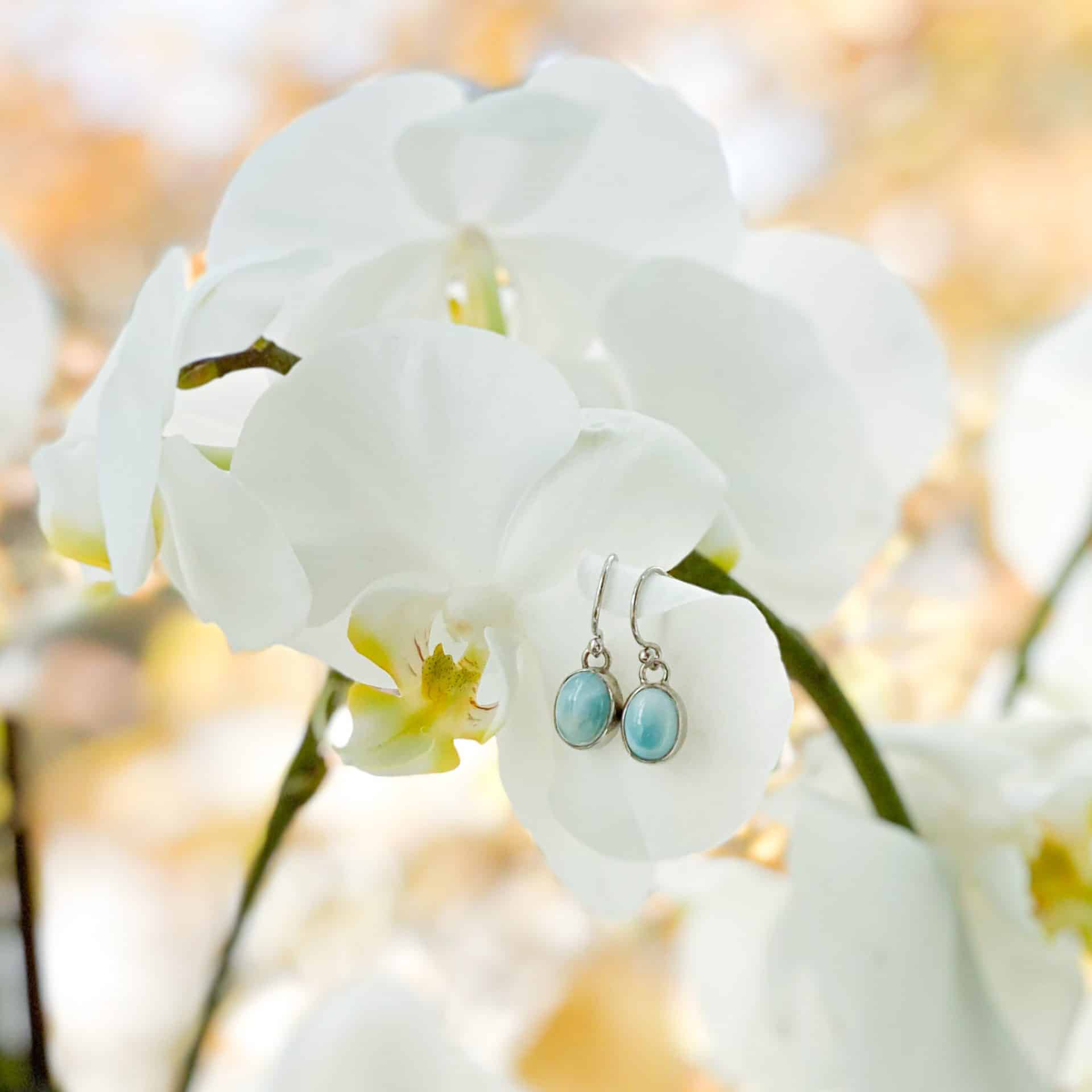 Boucles d'oreilles Larimar Ovales