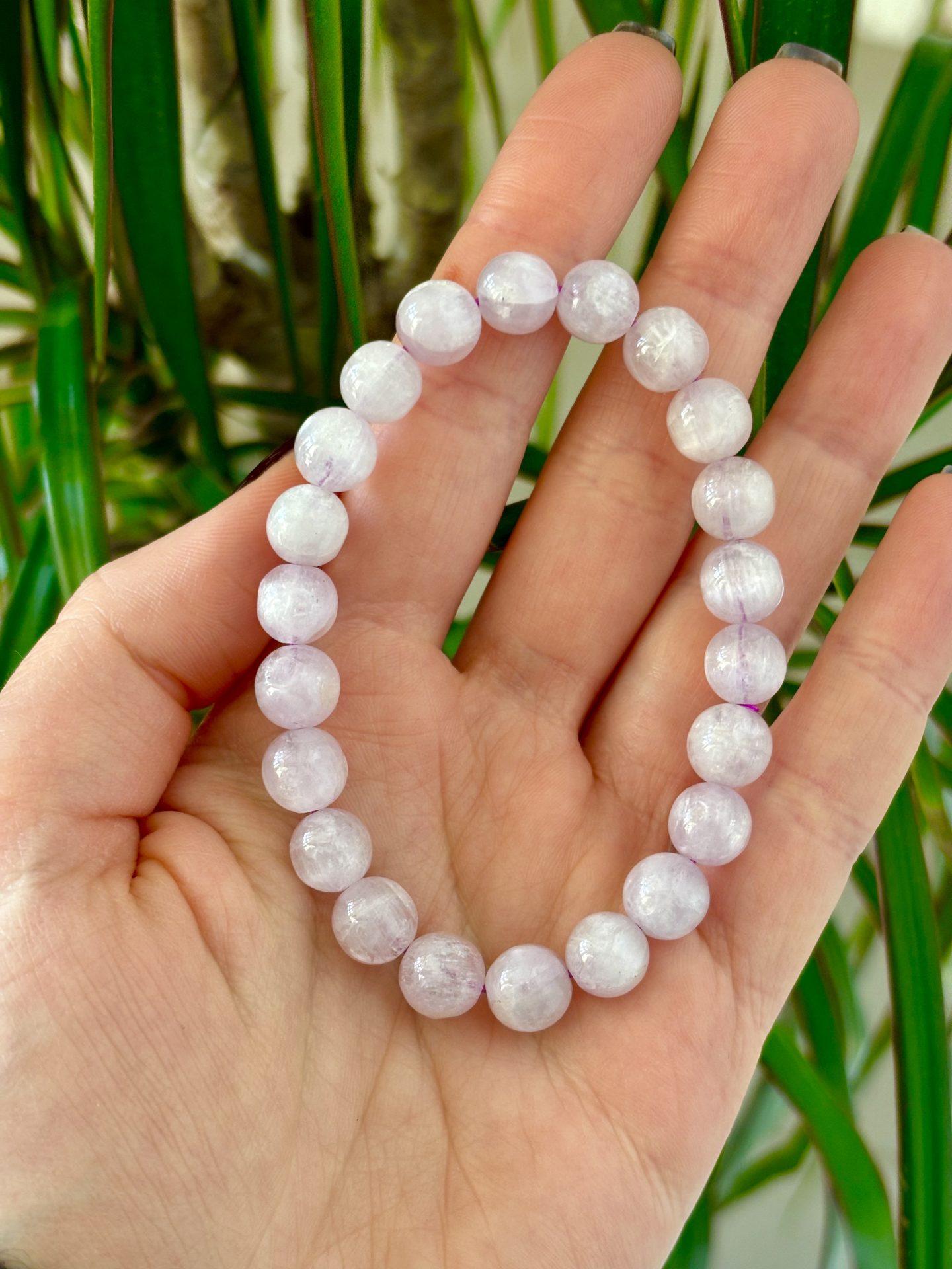 Bracelet Sphères Kunzite AA+