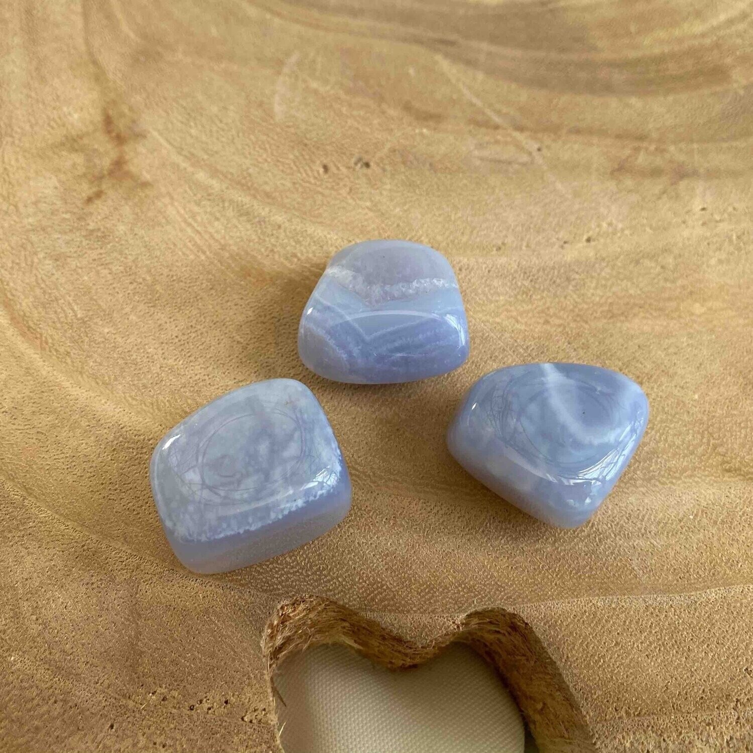 Calcédoine bleue de Namibie