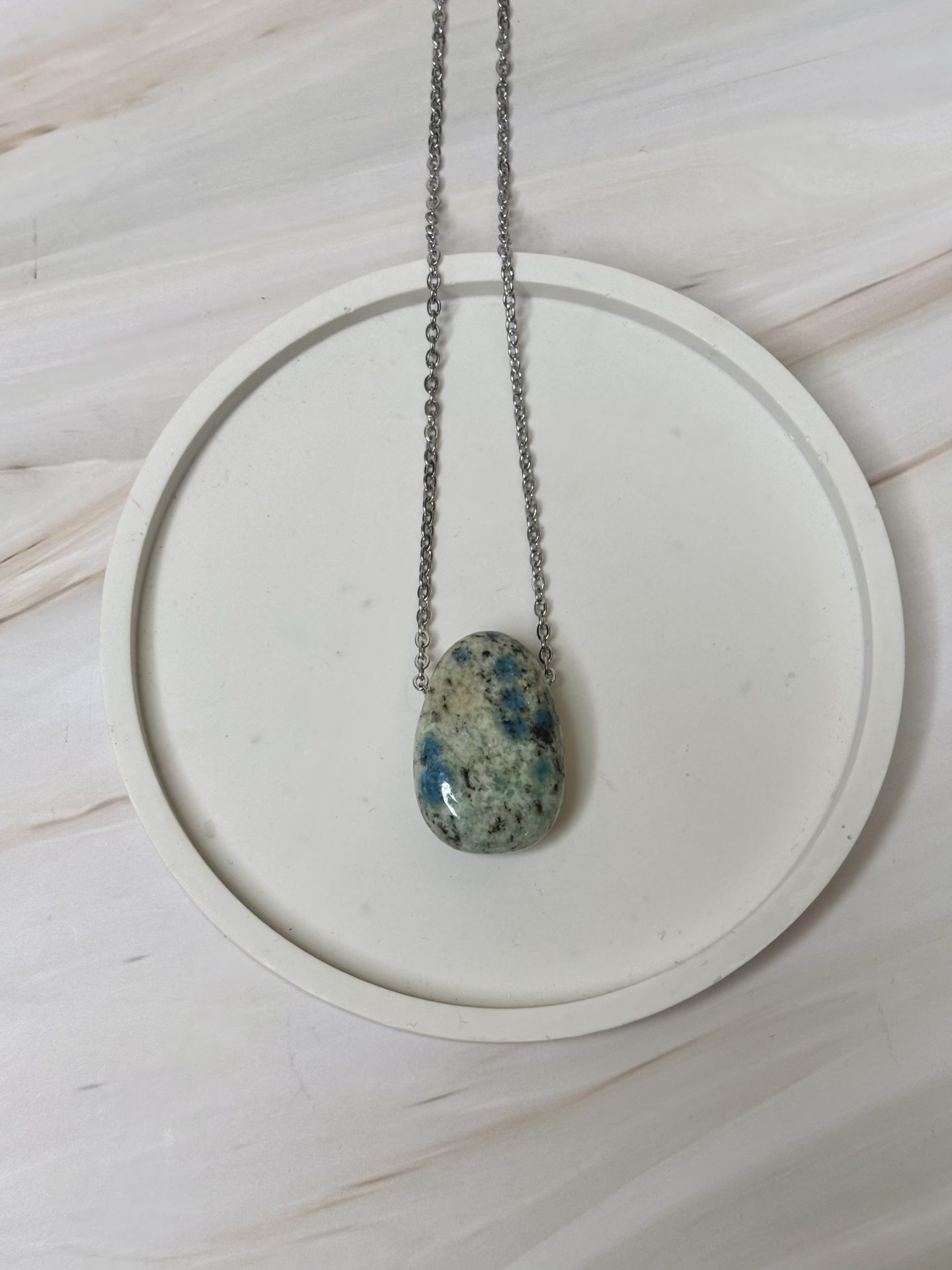 Collier Cabochon Jaspe K2 Pakistan AAA - Capsule Noël (Édition Limitée)