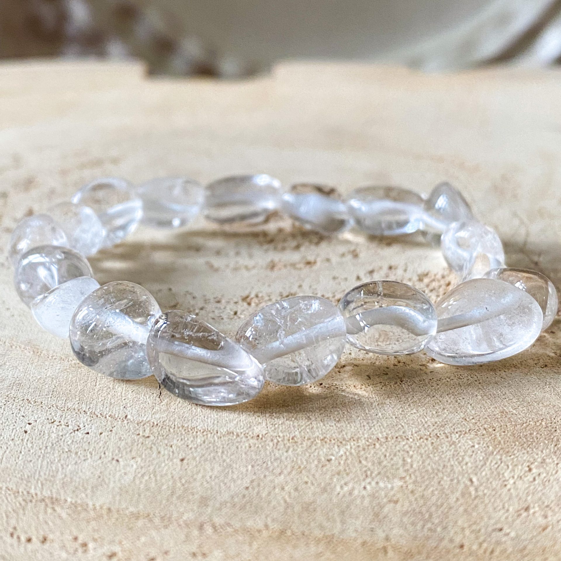 Bracelet nuggets Cristal de roche