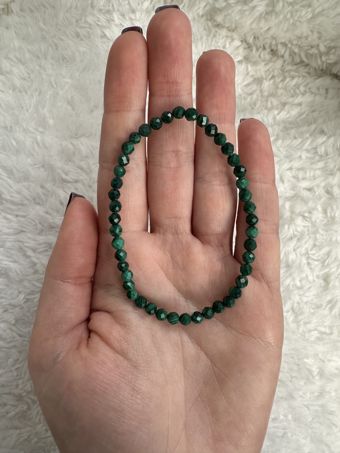 Bracelet facettes Malachite