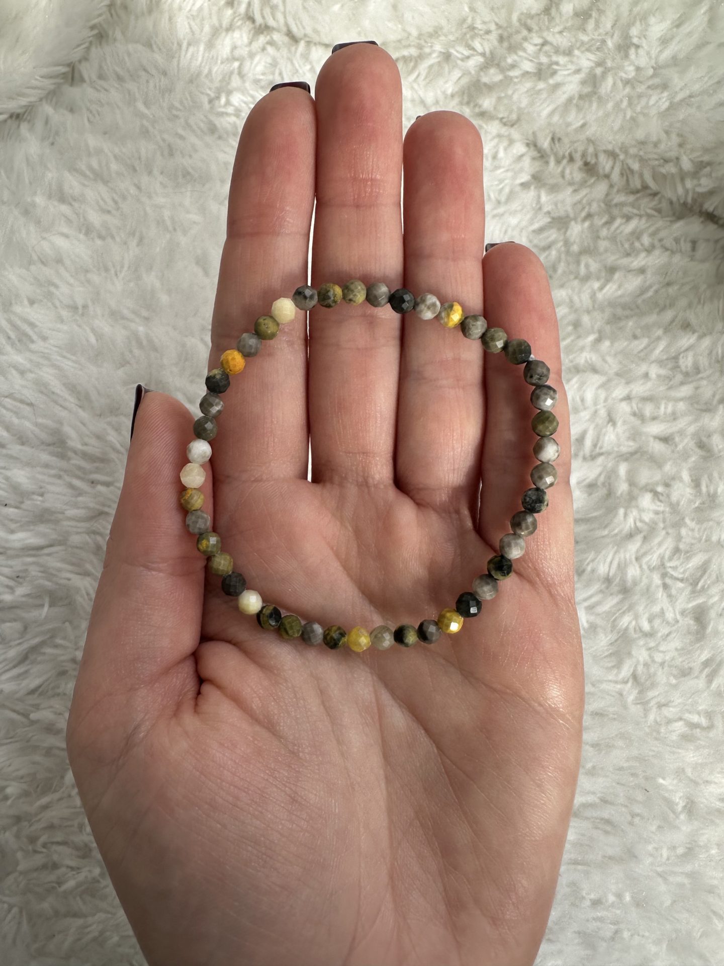 Bracelet facettes Jaspe Bumblebee