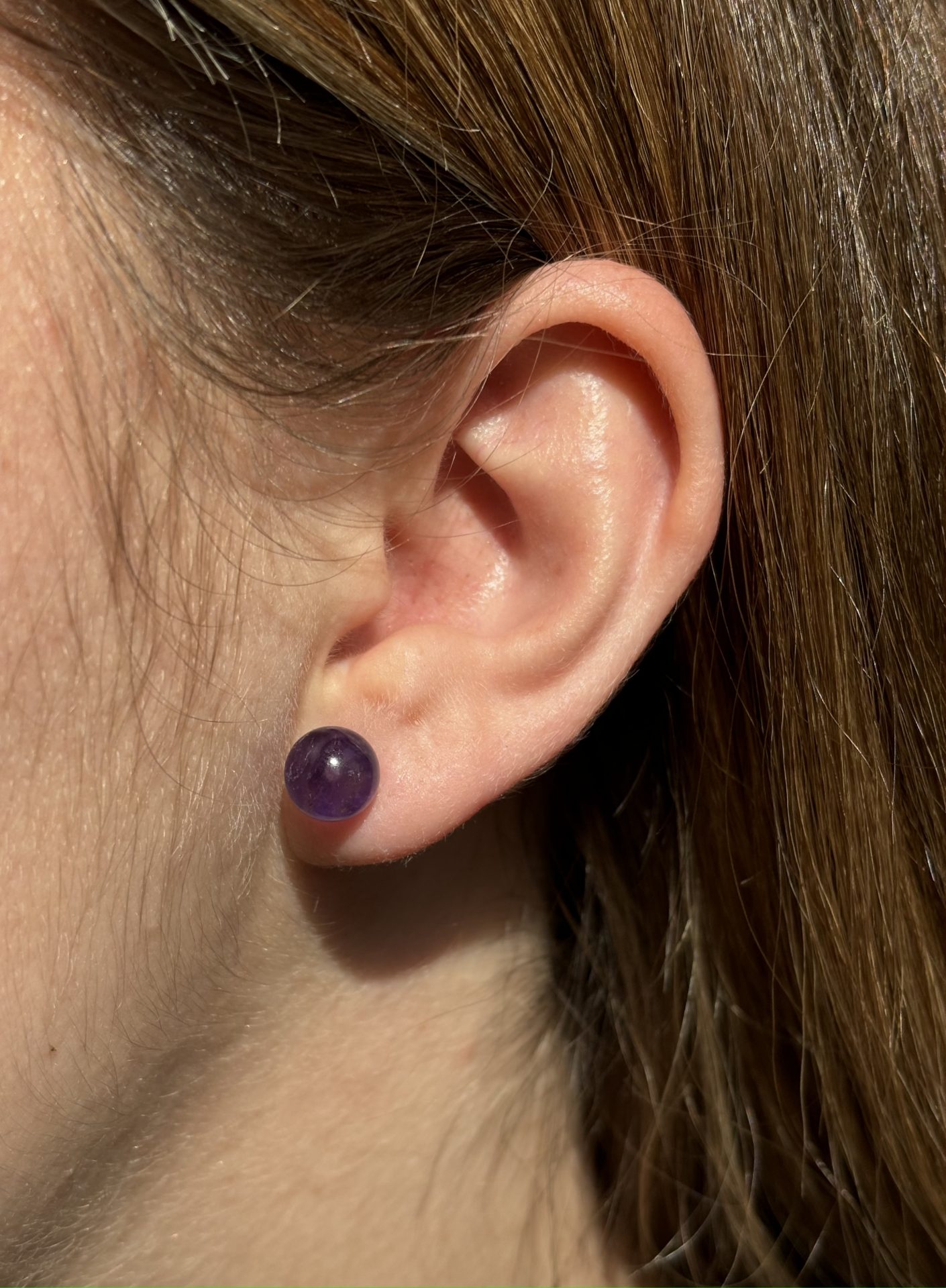 Boucles d'oreilles Améthyste en argent 925