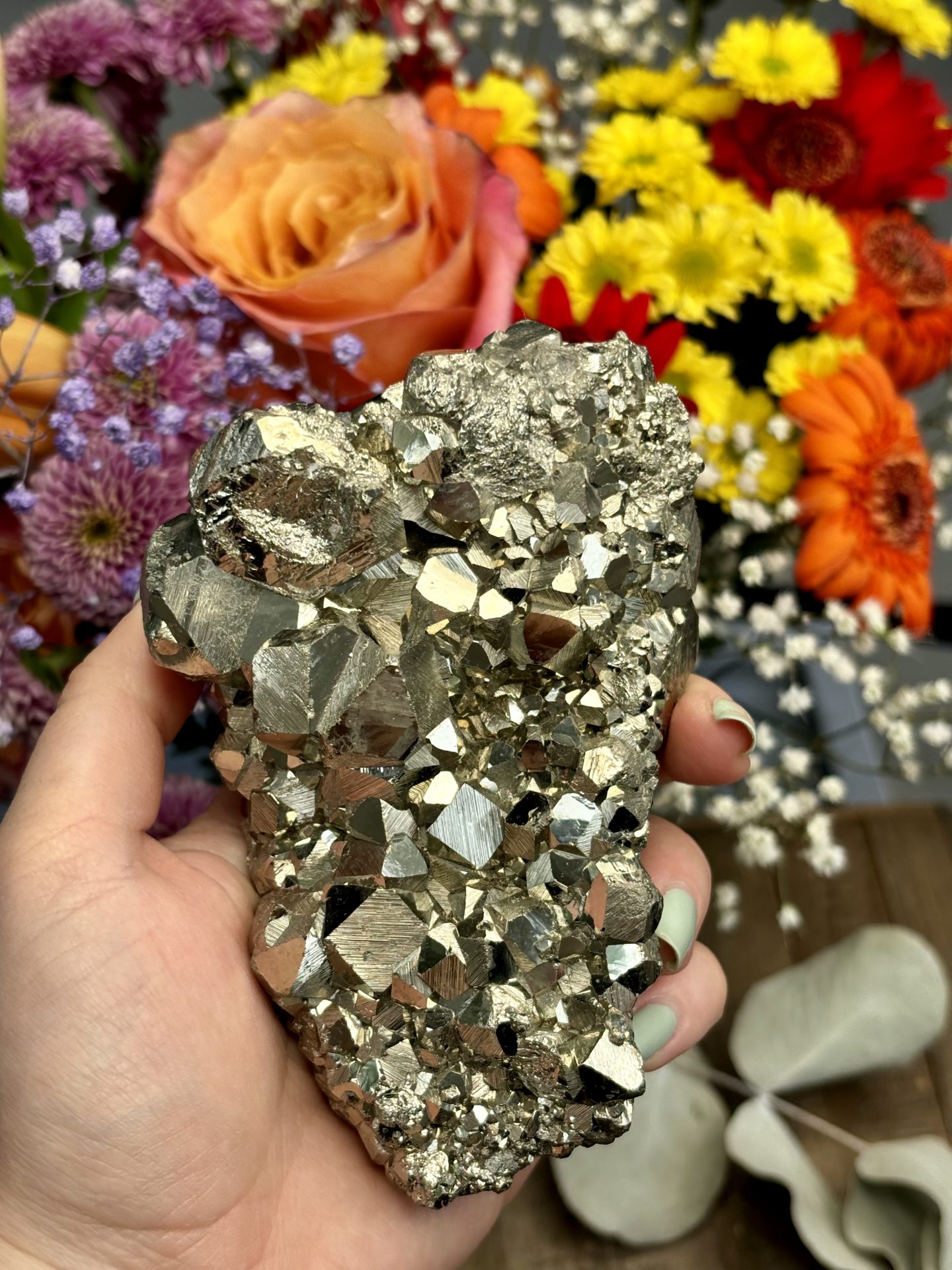 Pyrite cristallisée du Pérou Qualité Extra n°1 832g