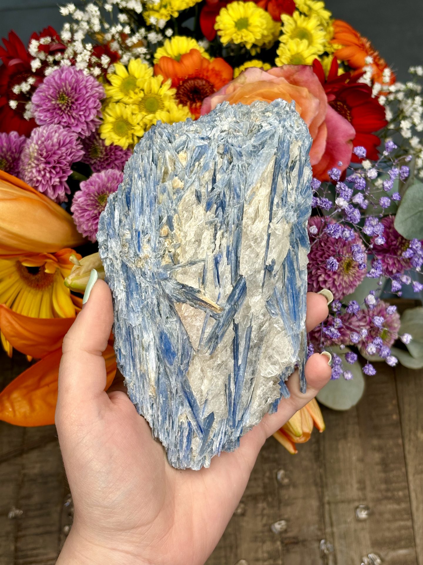 Cyanite brute du Brésil n°4 1012g
