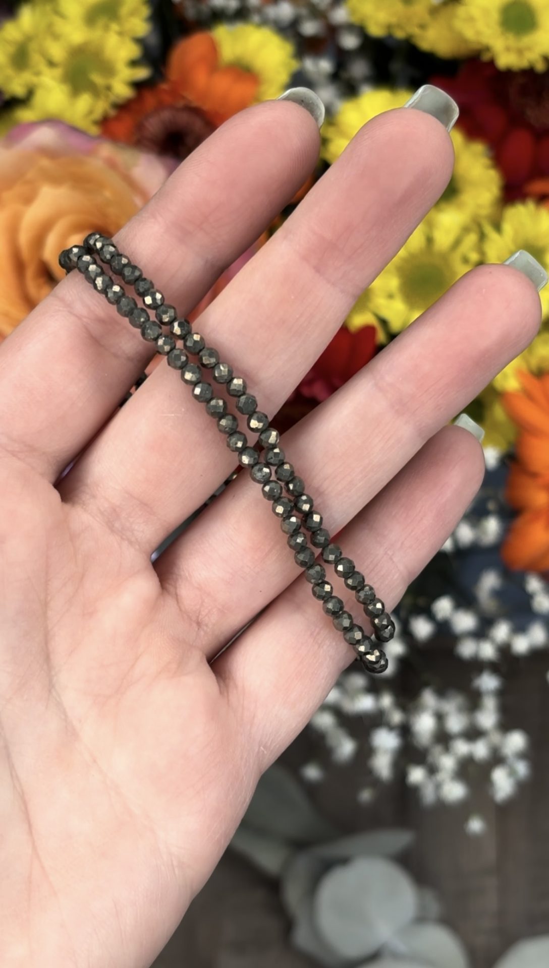 Bracelet Facettes Pyrite