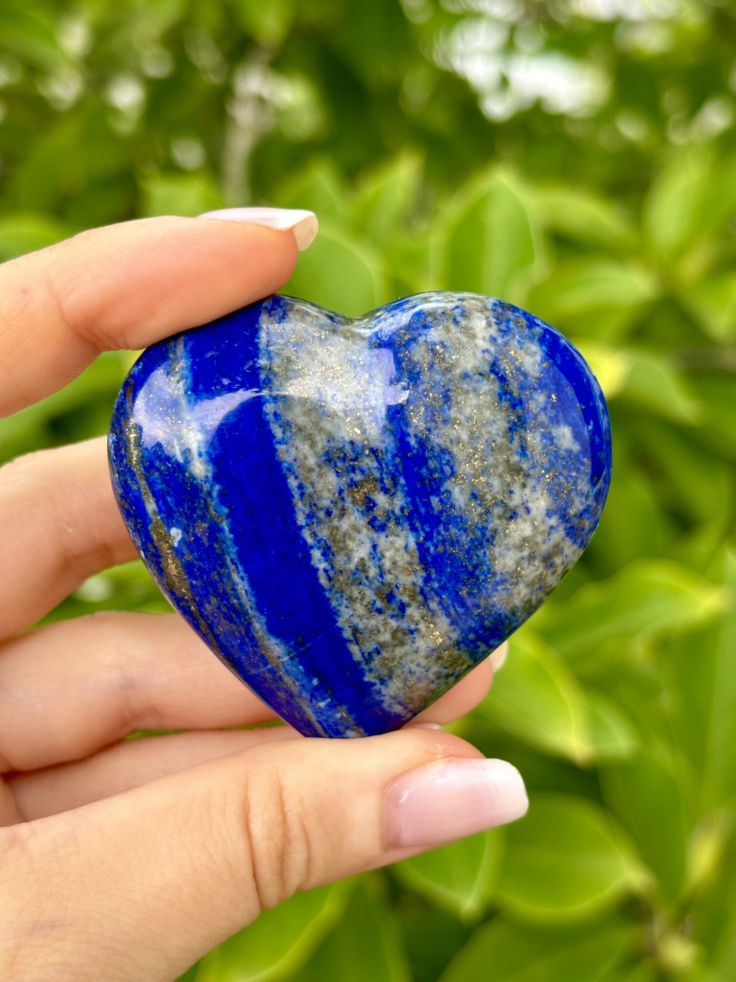 Coeur en Lapis Lazuli d'Afghanistan – Image 3