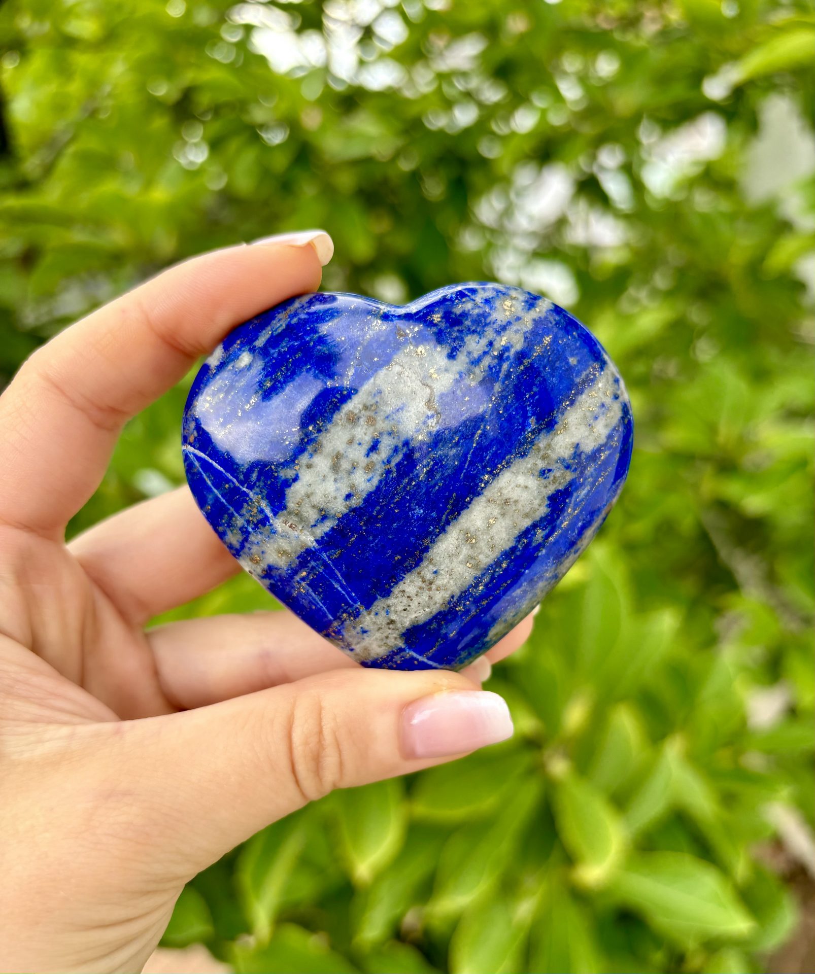 Coeur en Lapis Lazuli d'Afghanistan – Image 4