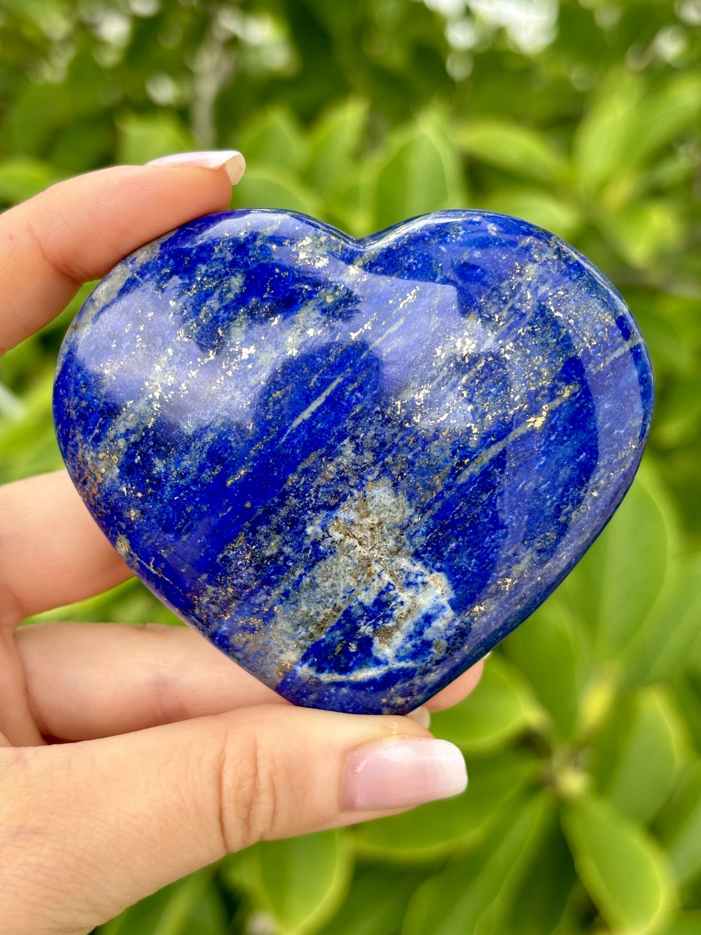 Coeur en Lapis Lazuli d'Afghanistan