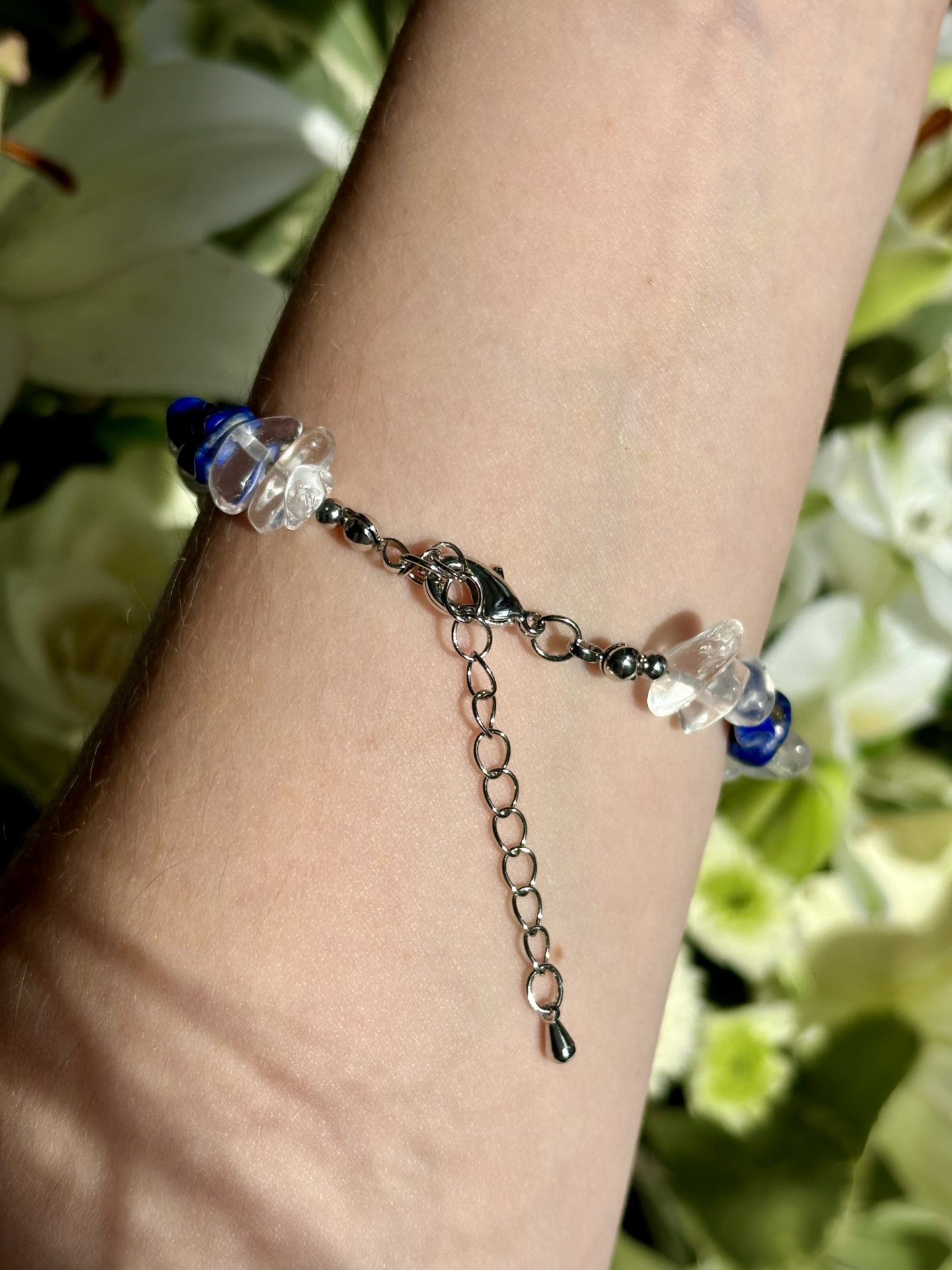 Parure Sagesse & Inspiration en Lapis Lazuli, Quartz Rutilé, Cristal de Roche – Collection Trio Éthéré – Image 6