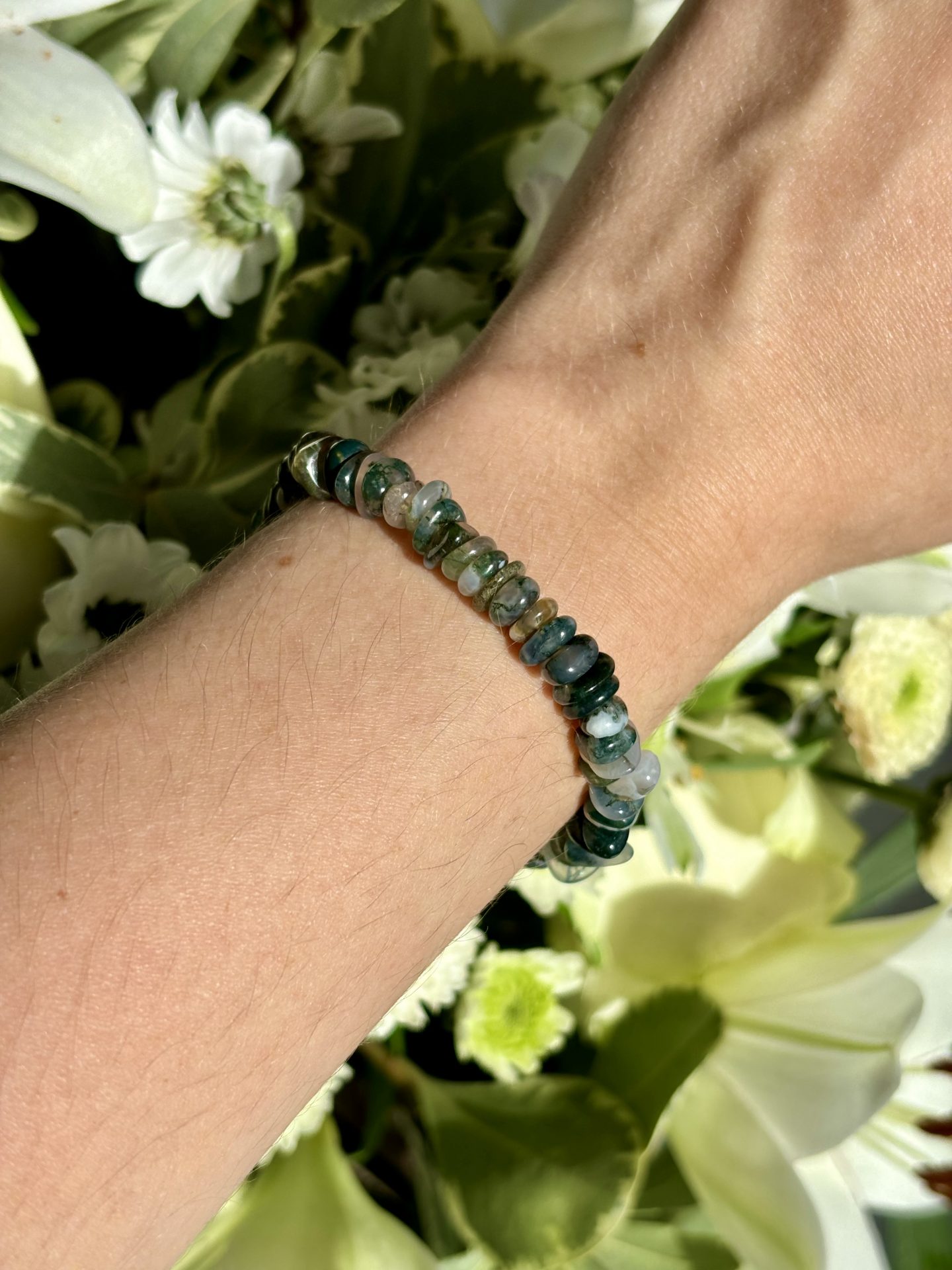 Parure Inspiration en Agate Mousse – Collection Galets Uniques – Image 5