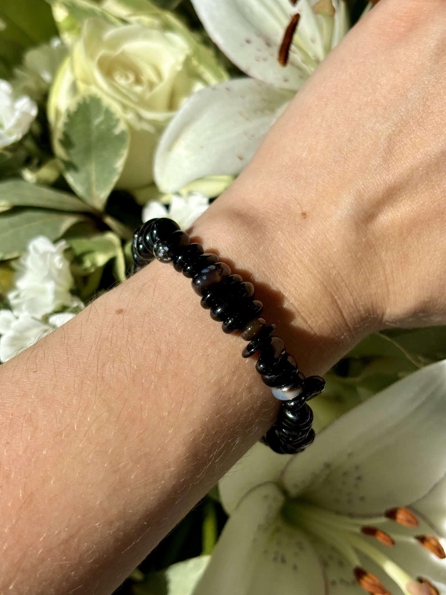 Parure Confiance en Onyx – Collection Galets Uniques – Image 5