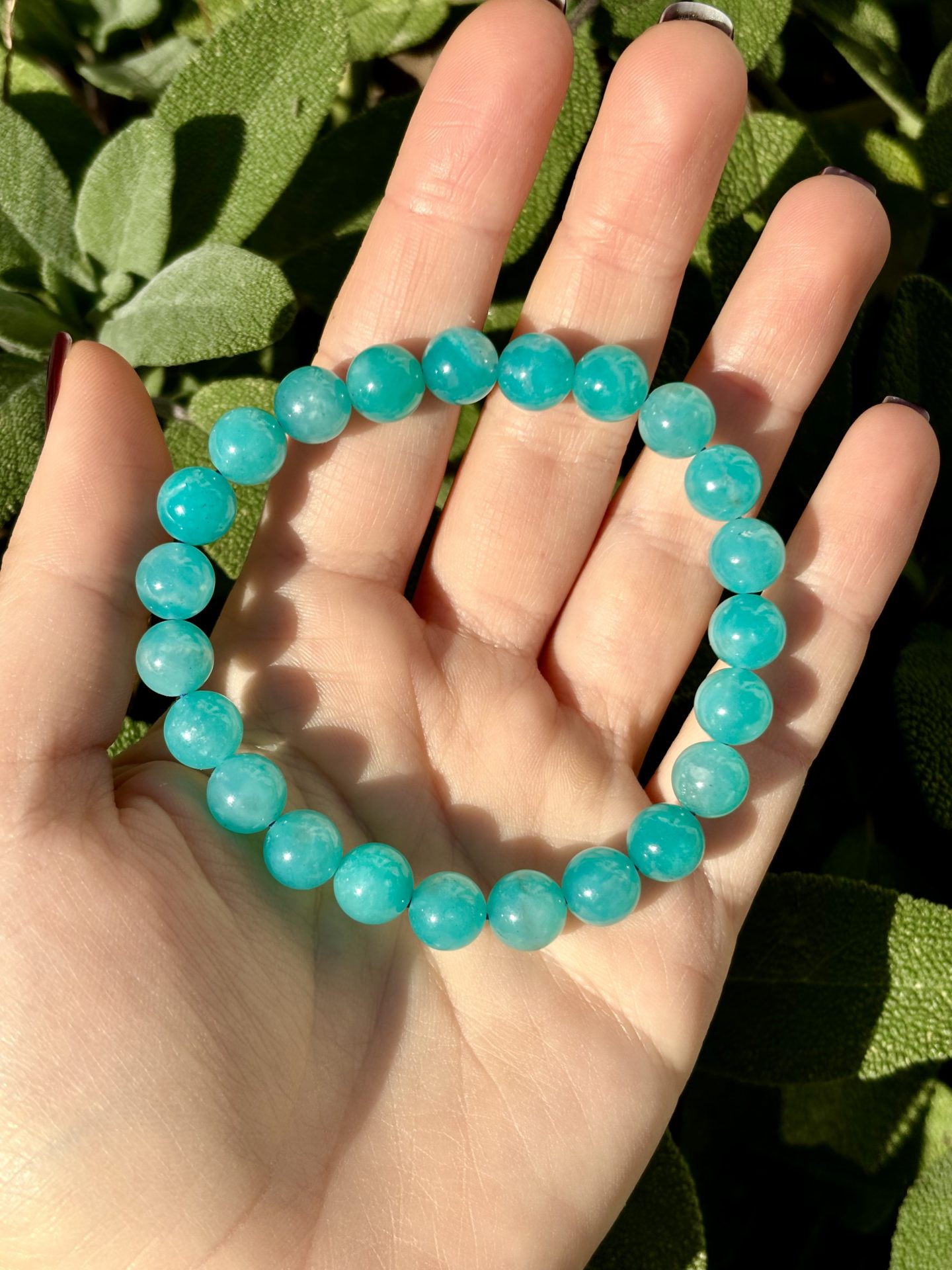 Bracelet Sphères Amazonite AAA