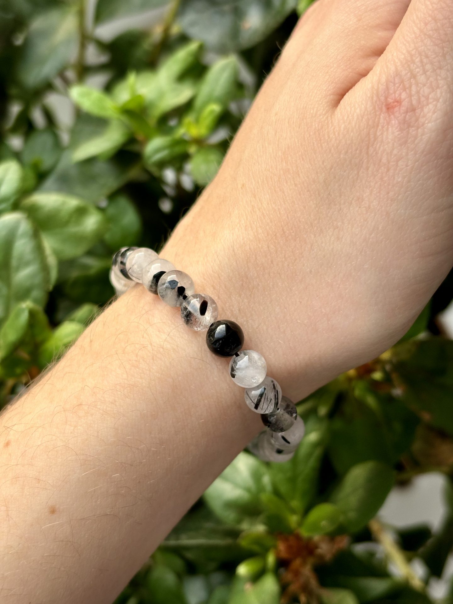 Bracelet Sphères (6 mm) Quartz Tourmaline – Image 6