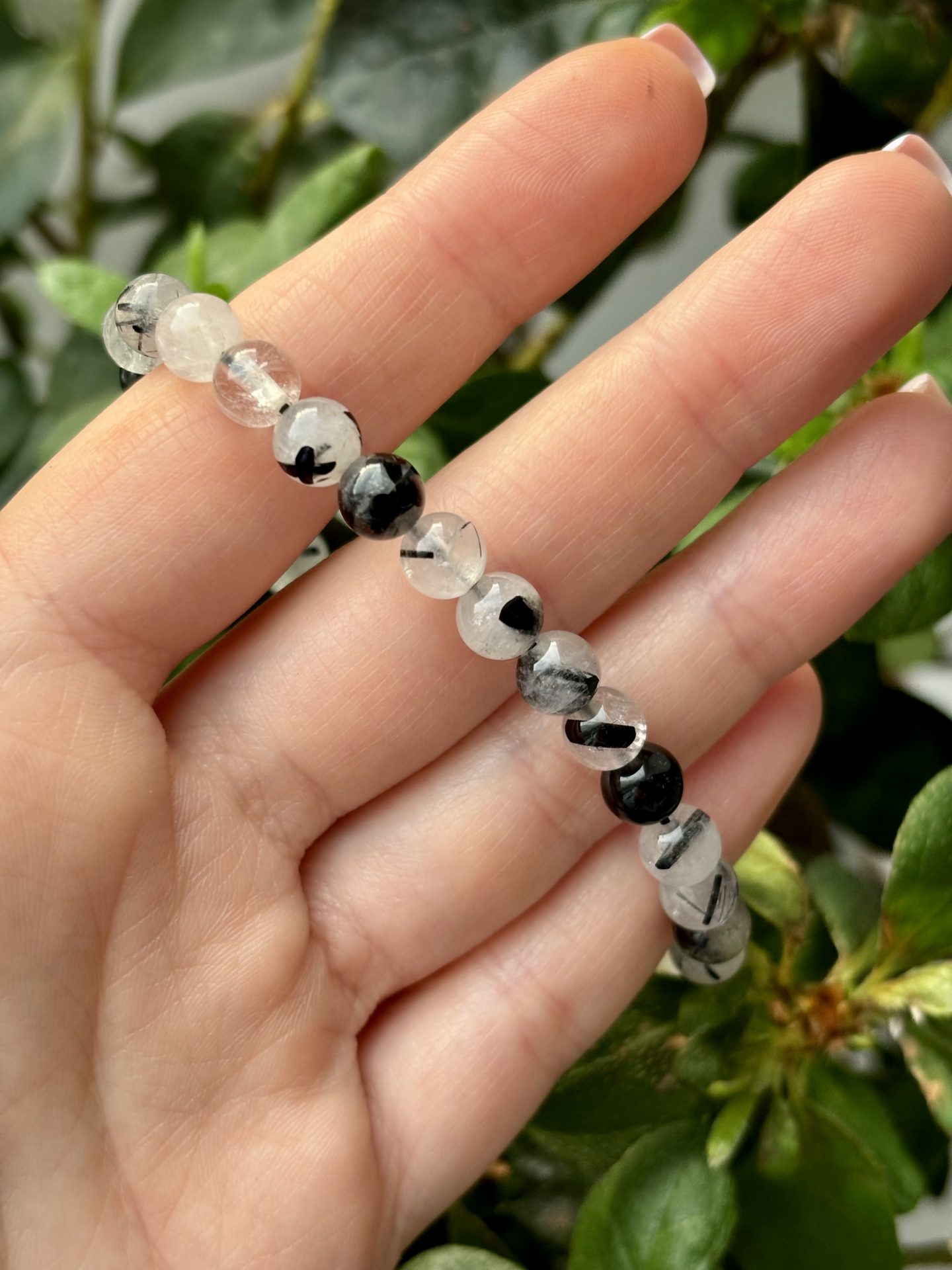 Bracelet Sphères (6 mm) Quartz Tourmaline – Image 8