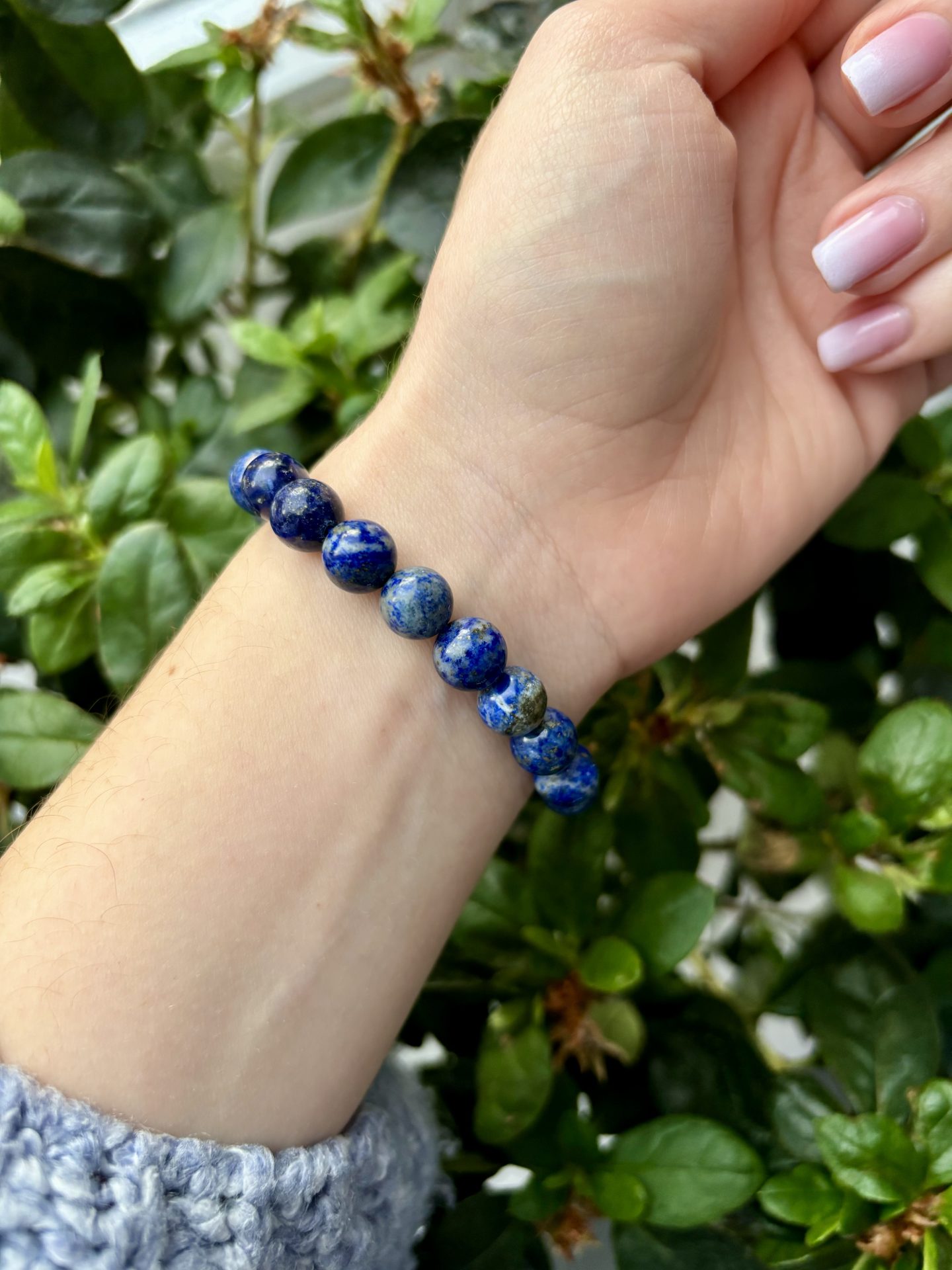Bracelet Sphères Lapis Lazuli AA – Image 6