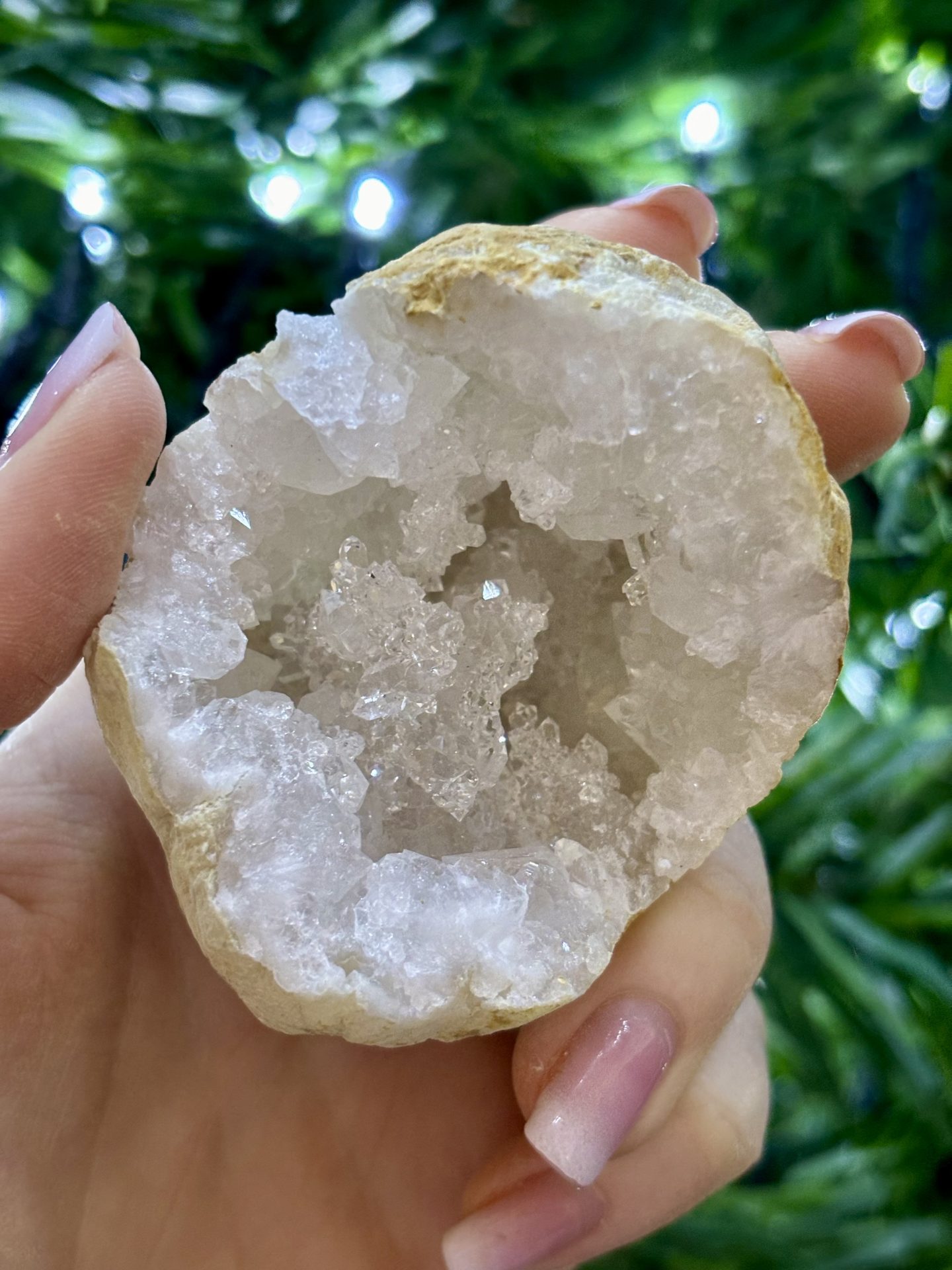 Mini géode de Cristal de Roche brute