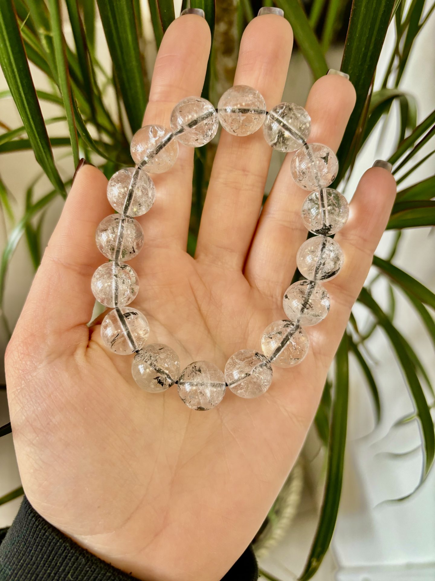 Bracelet Sphères Cristal Herkimer AA