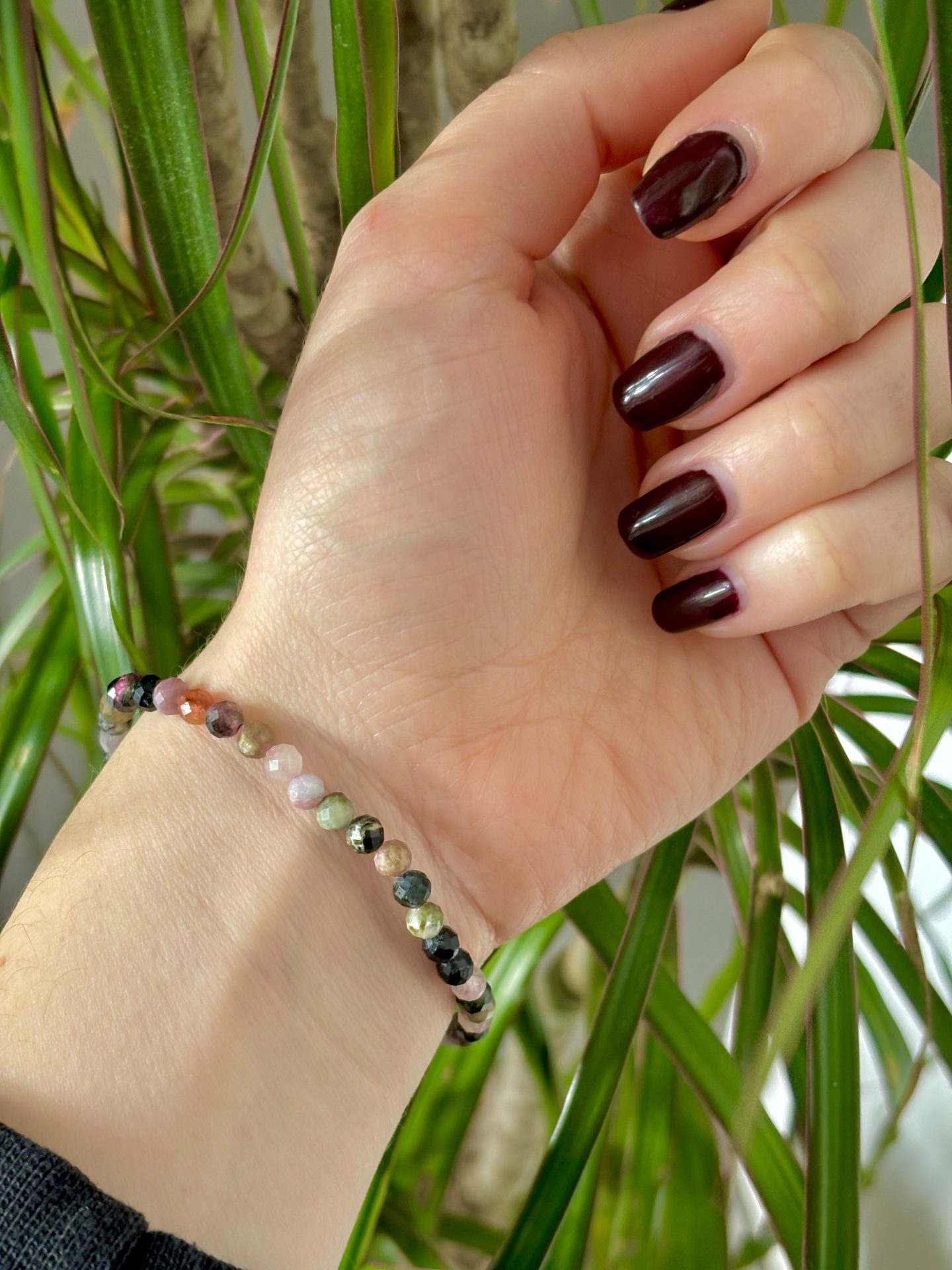 Bracelet Facettes Tourmaline Multicolore A – Image 4