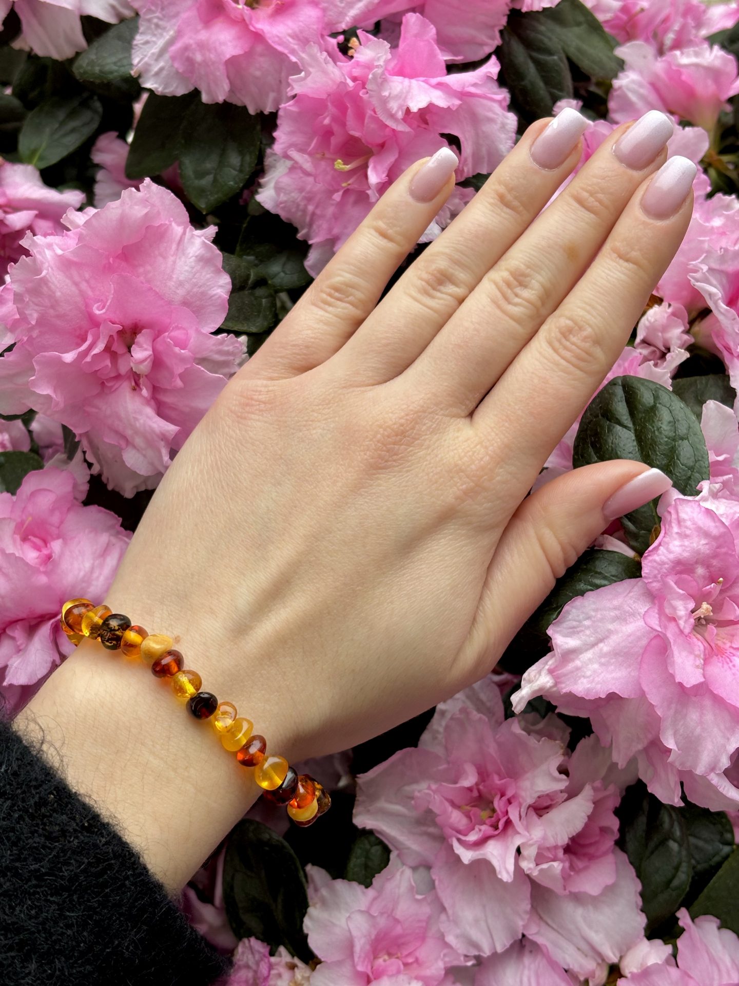 Bracelet Galets Ambre Multicolore – Image 4