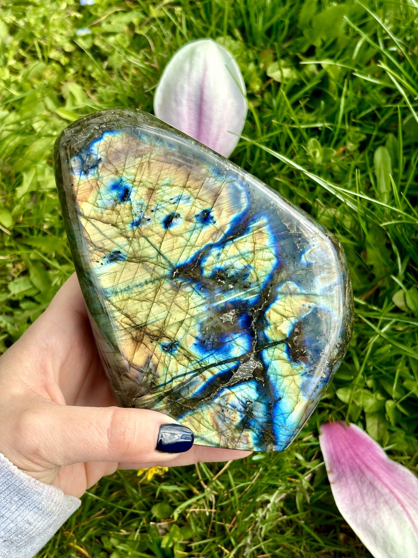 Labradorite à poser AAA n°4 970g