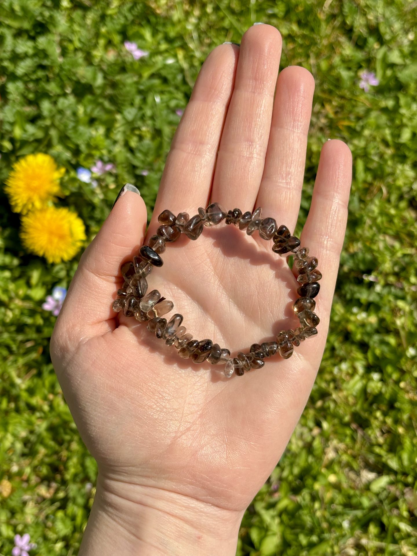 Bracelet Baroque Quartz Fumé du Brésil A