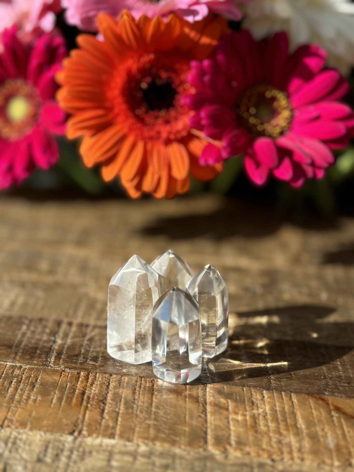 Lot de 4 Petites Pointes de Cristal de Roche de Madagascar AAA – Image 10