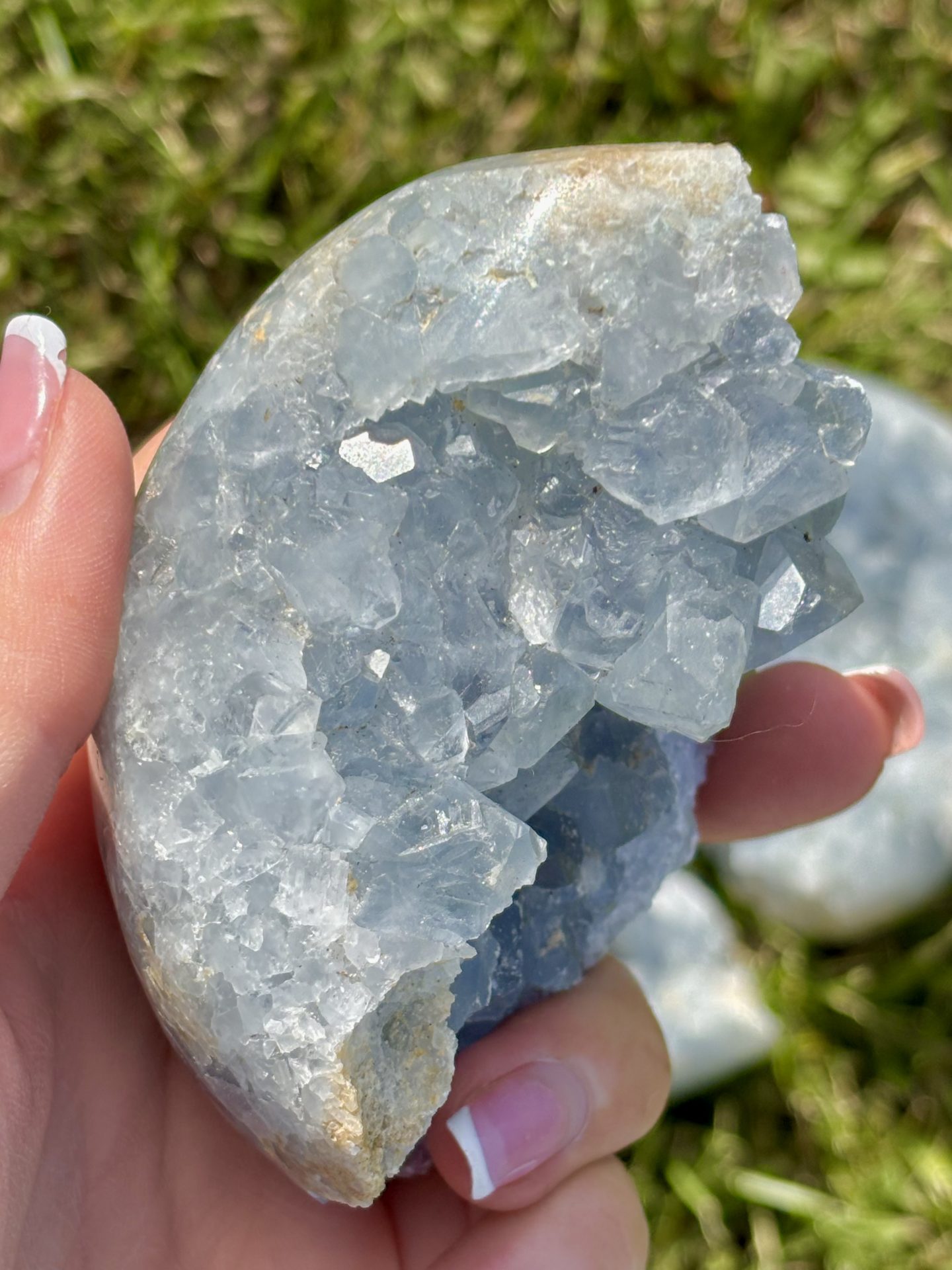 OFFRE SPÉCIALE - Coeur de Célestine de Madagascar AAA n°7 2098g – Image 3