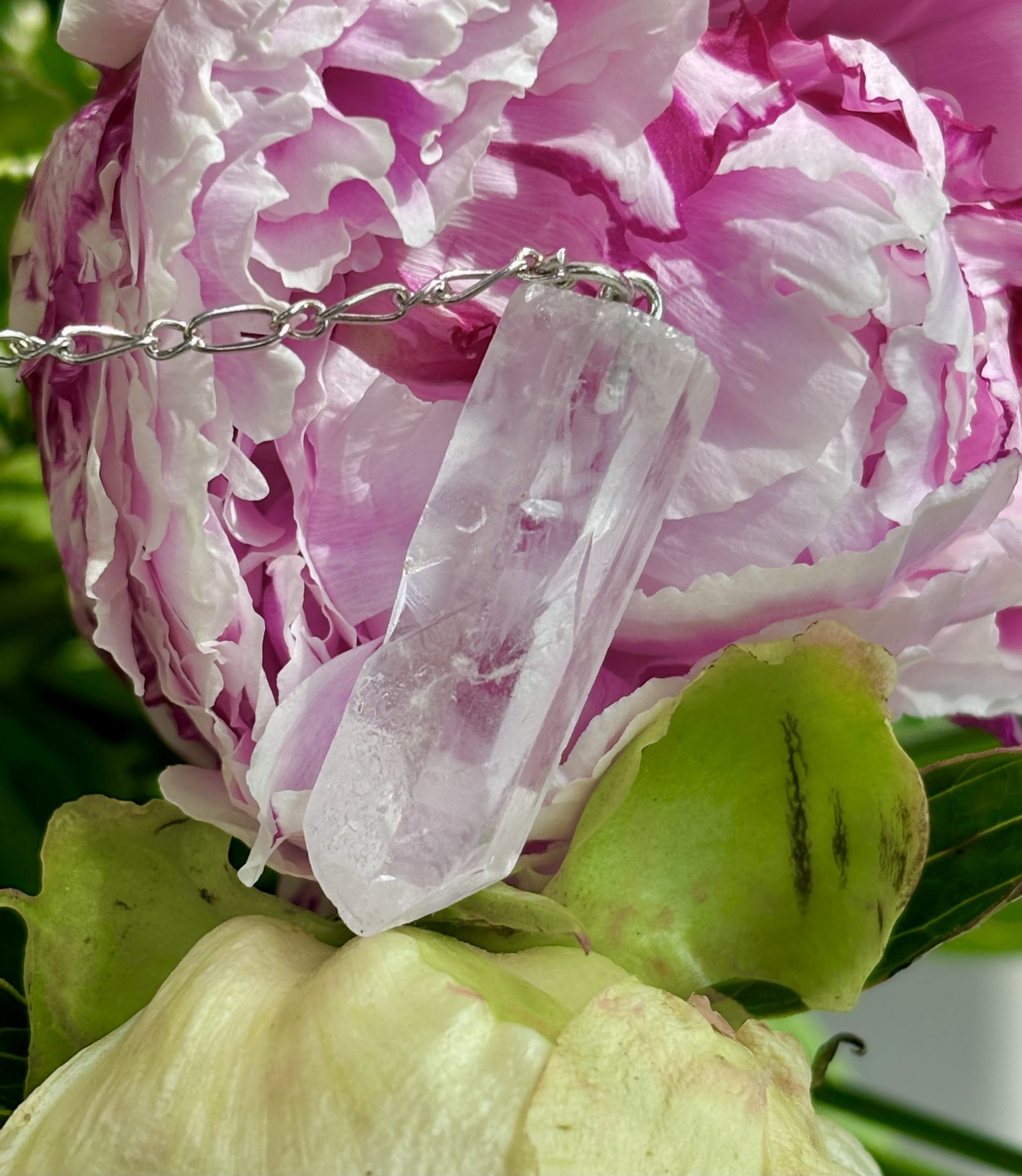 Pendule Cristal de roche Brut