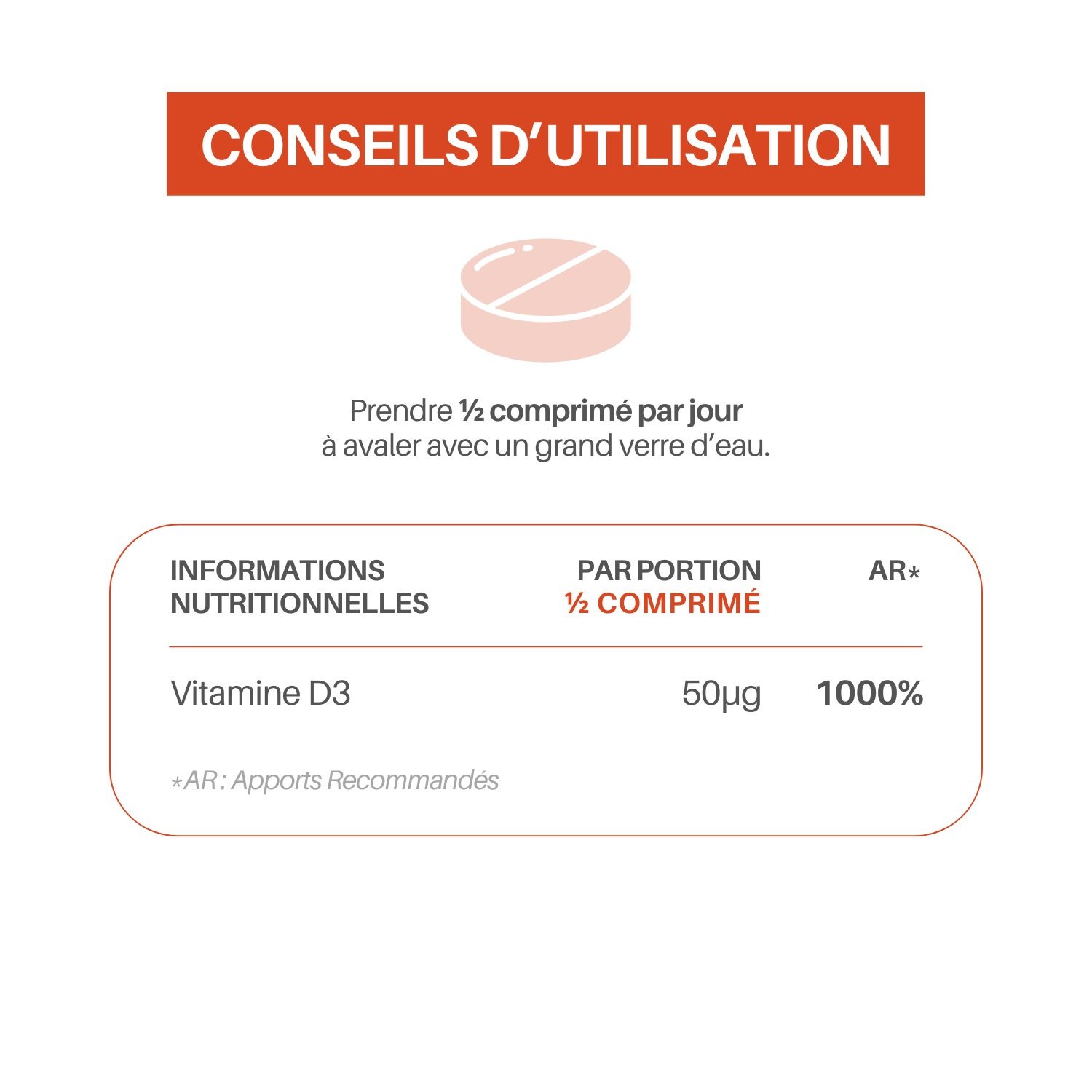 Vitamine D3 4000 UI – Haut dosage – Défenses immunitaires & Os – Image 5