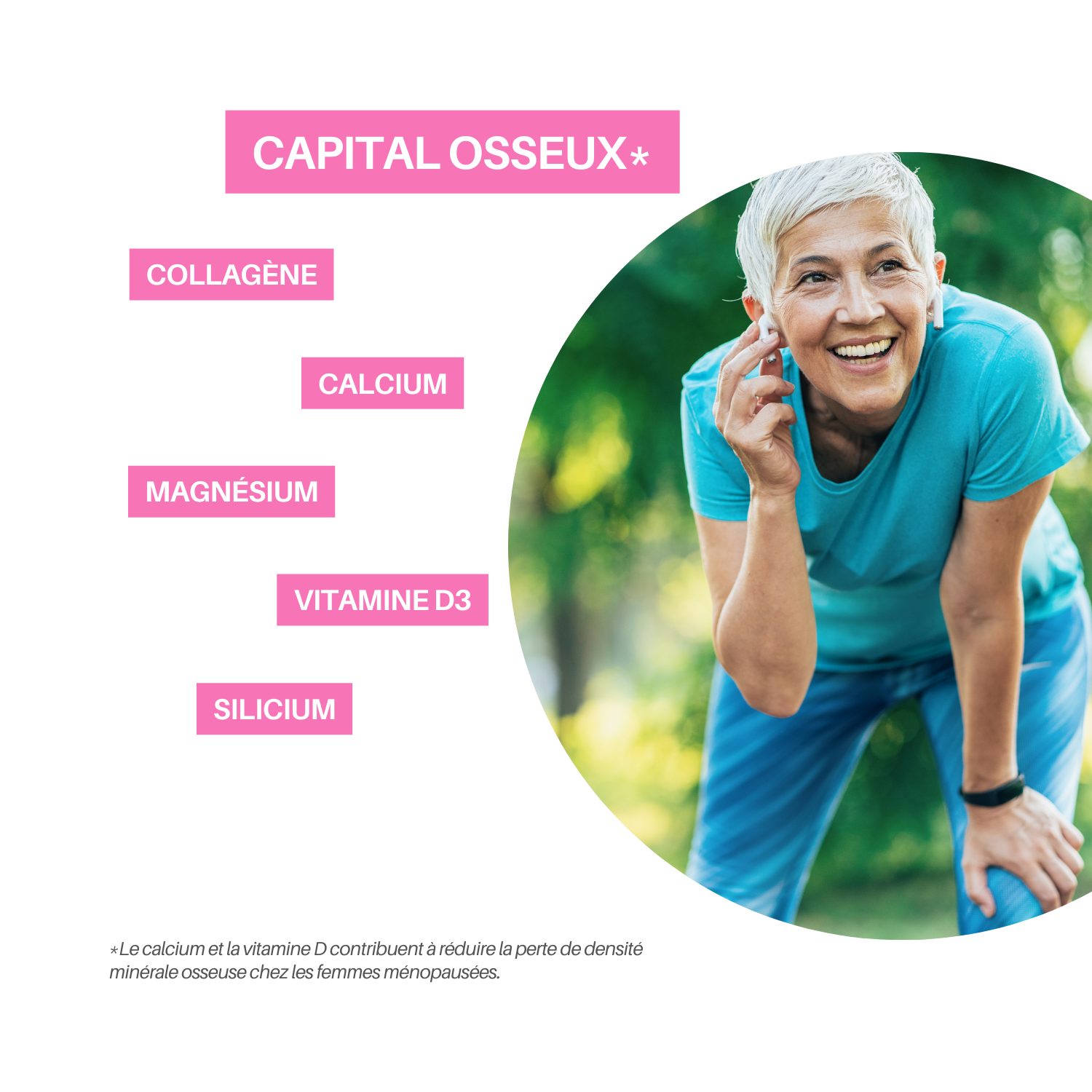 Calceo Force 3 – Capital osseux – Calcium, Magnésium, Collagène – Image 3