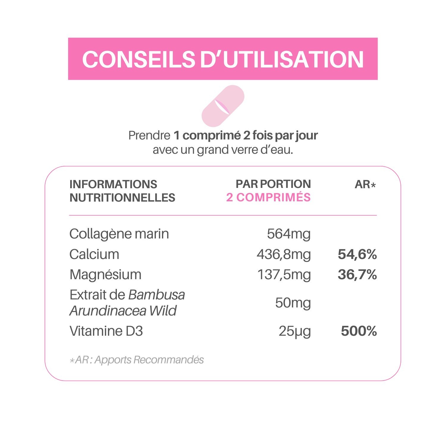 Calceo Force 3 – Capital osseux – Calcium, Magnésium, Collagène – Image 5