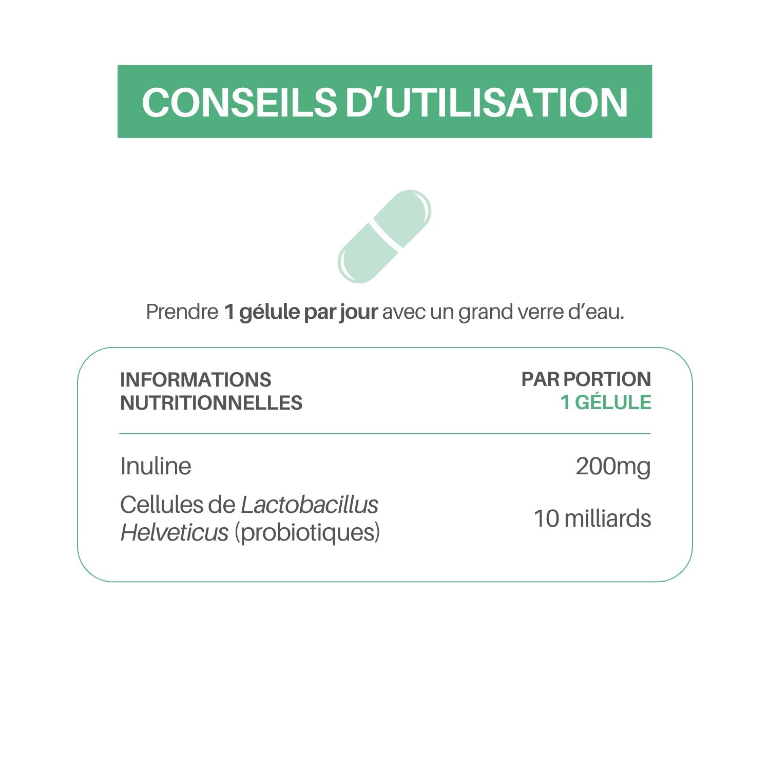 Lafti L10 – Lactobacillus helveticus & Inuline – Immunité & Équilibre du Microbiote – Image 5