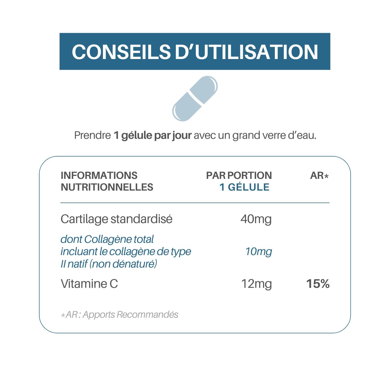 Collagène – Collagène type II & Vitamine C – Articulations – Image 5