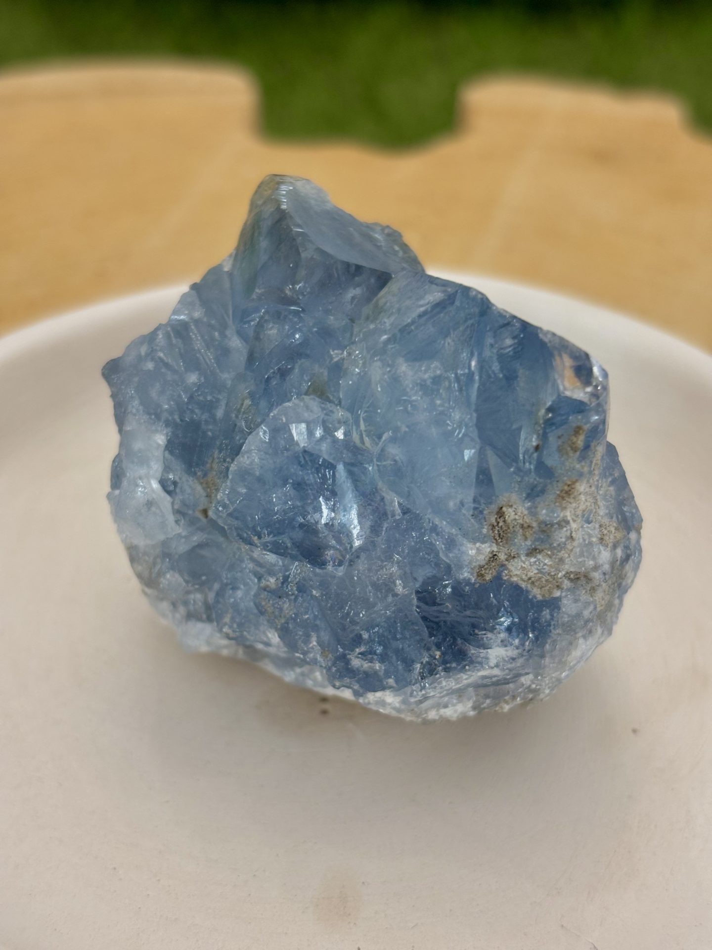 Géode de Célestine de Madagascar n°39 qualité AAA 206g