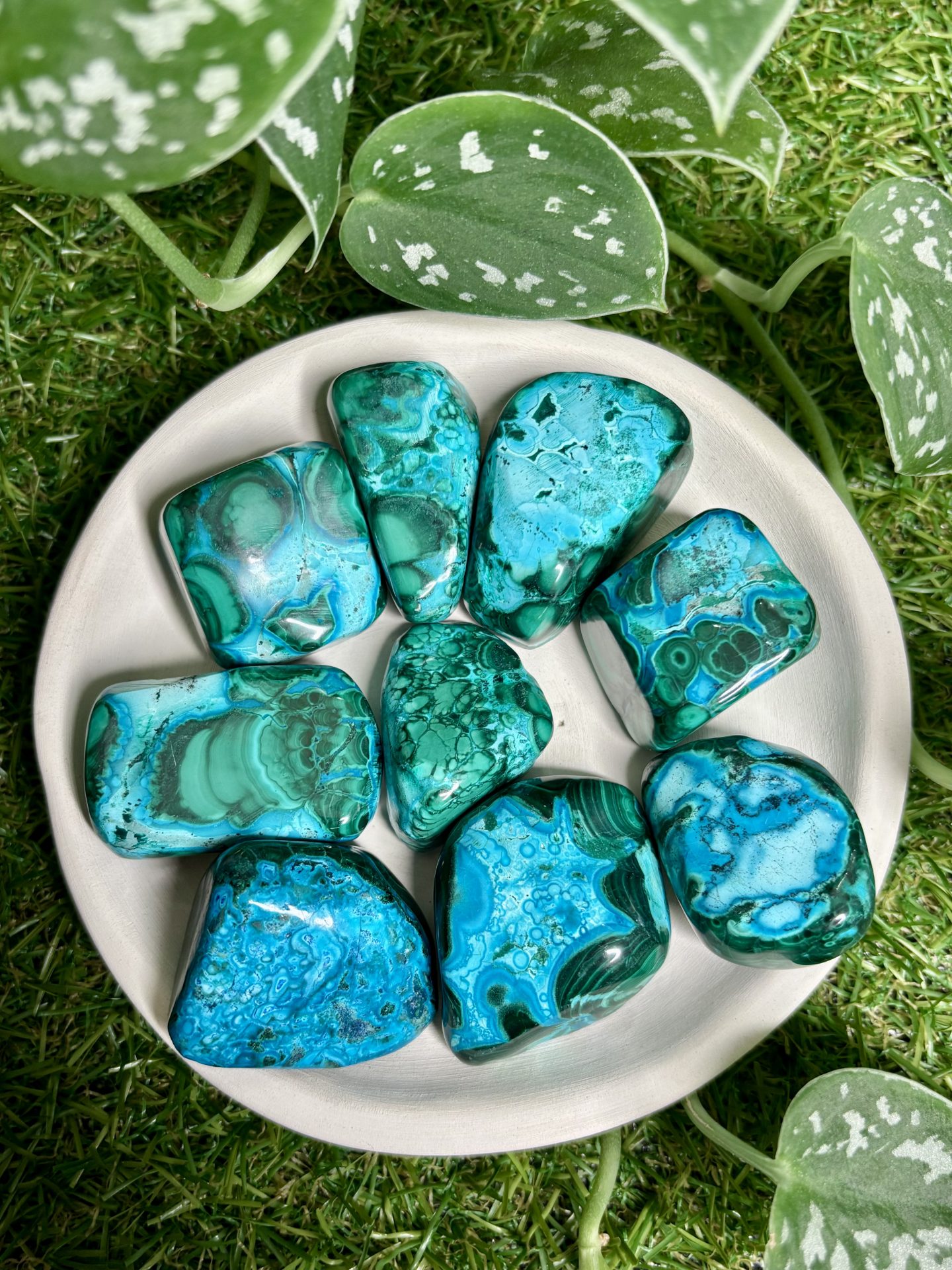 Malachite - Chrysocolle du Congo AAA