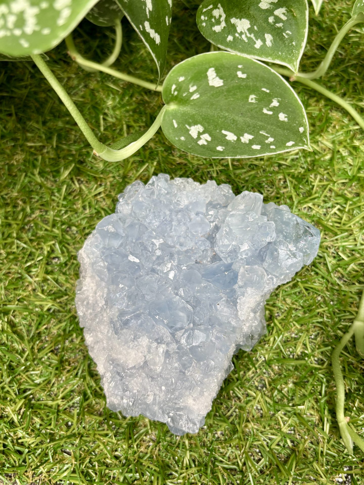 Géode de Célestine de Madagascar n°54 qualité AAA 358g