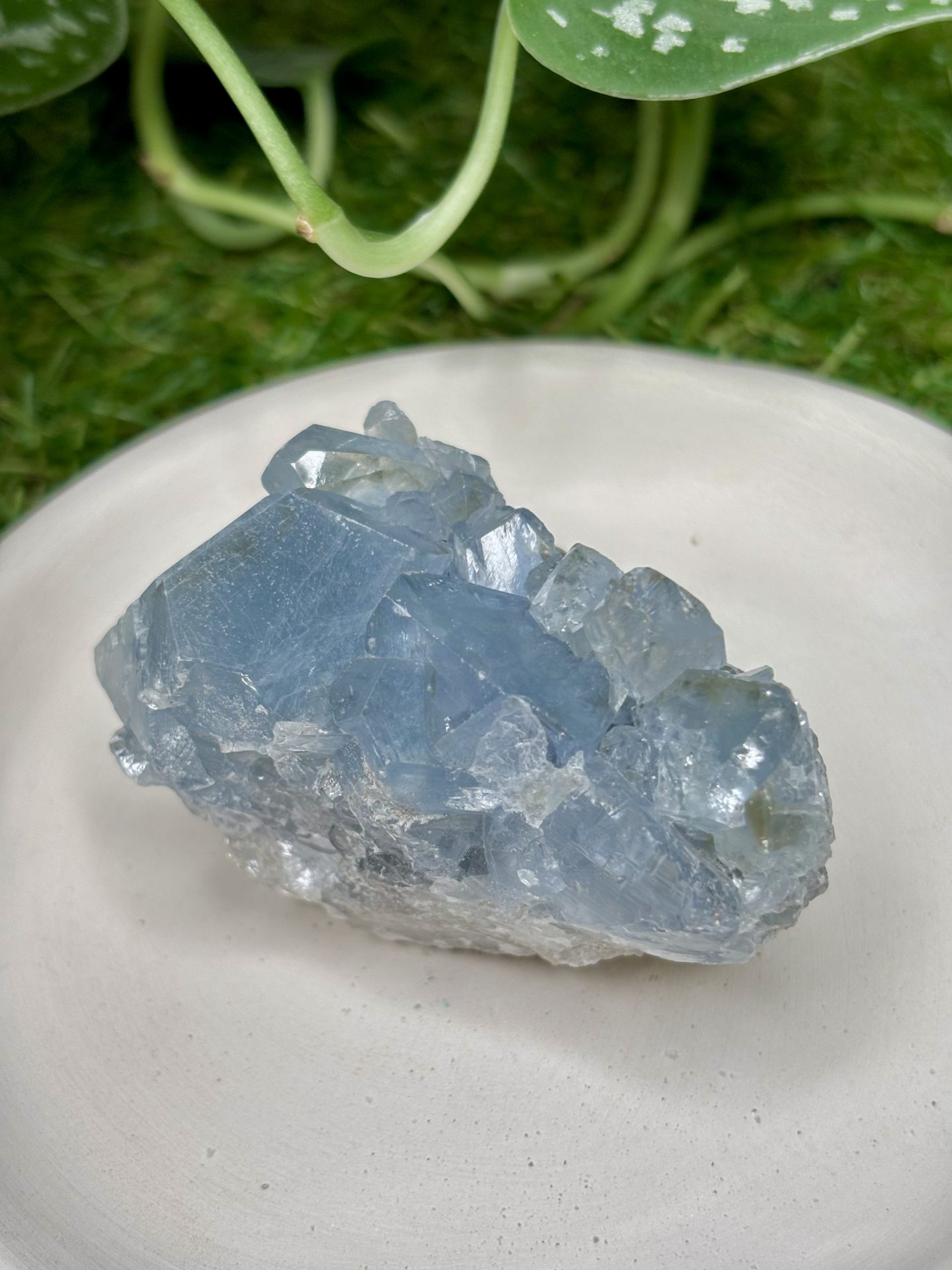 Géode de Célestine de Madagascar n°44 qualité AAA 156g